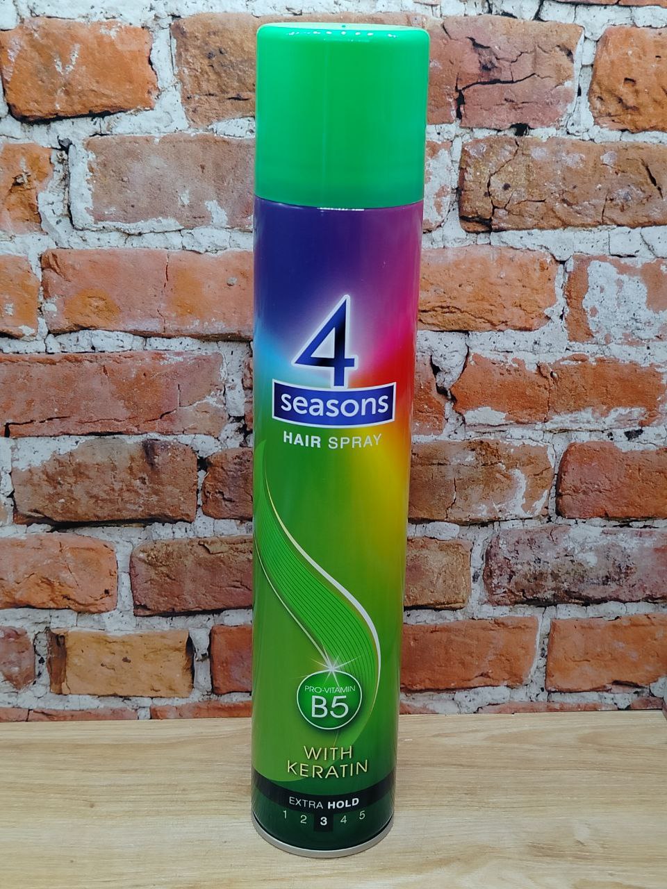 4 Seasons Hair Spray Pro-Vitamin B5 3 Extra Hold Лак для волос с протеинами шелка Экстра фиксация 400 мл