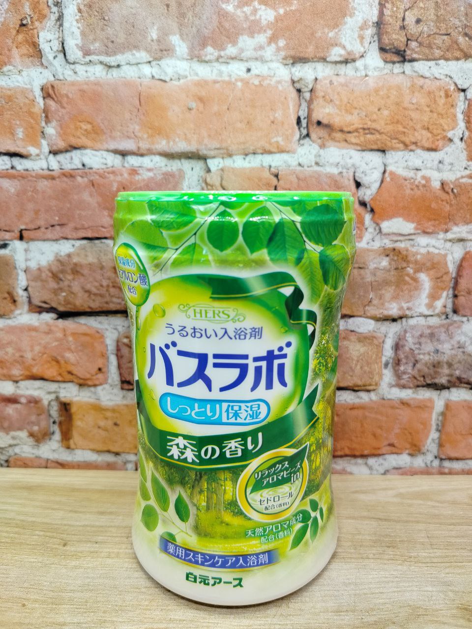 Hakugen Earth HERS Bath labo Соль для ванны увлажняющая с восстанавливающим эффектом и гиалуроновой кислотой Лес Банка 540 гр
