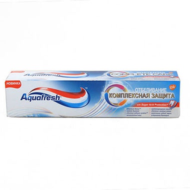 Aquafresh Зубная паста Комплексная защита отбеливание 100 мл