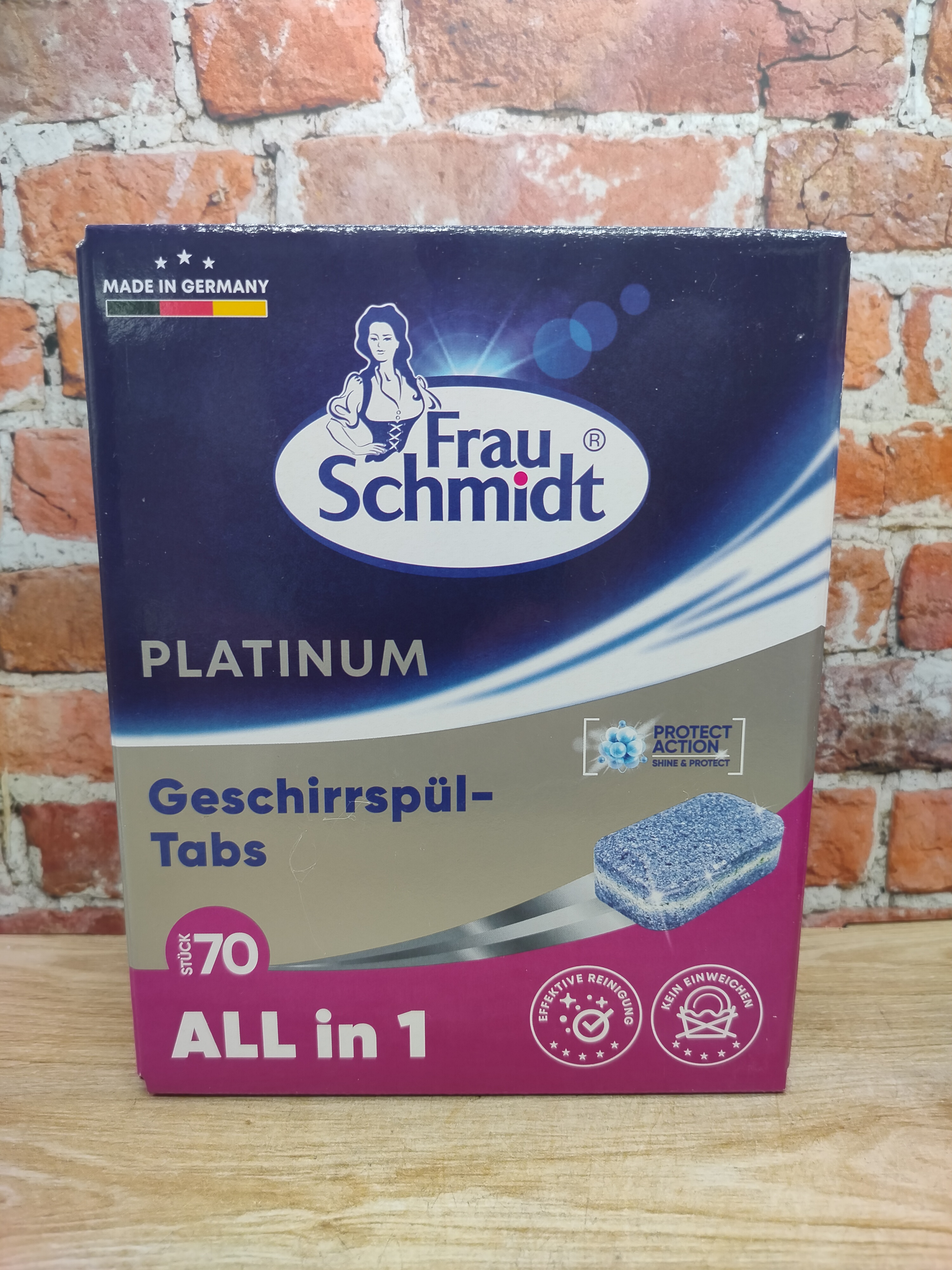 Frau Schmidt Platinum Таблетки для посудомоечных машин 70 шт 1260 гр