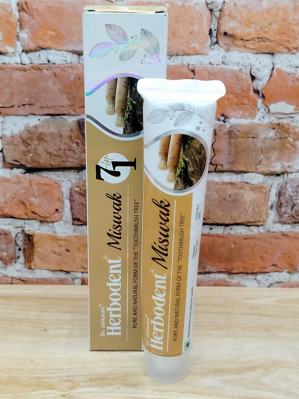 Dr. Jaikaran Herbodent Miswak Аюрведическая зубная паста 7 в 1 Мисвак 100 гр