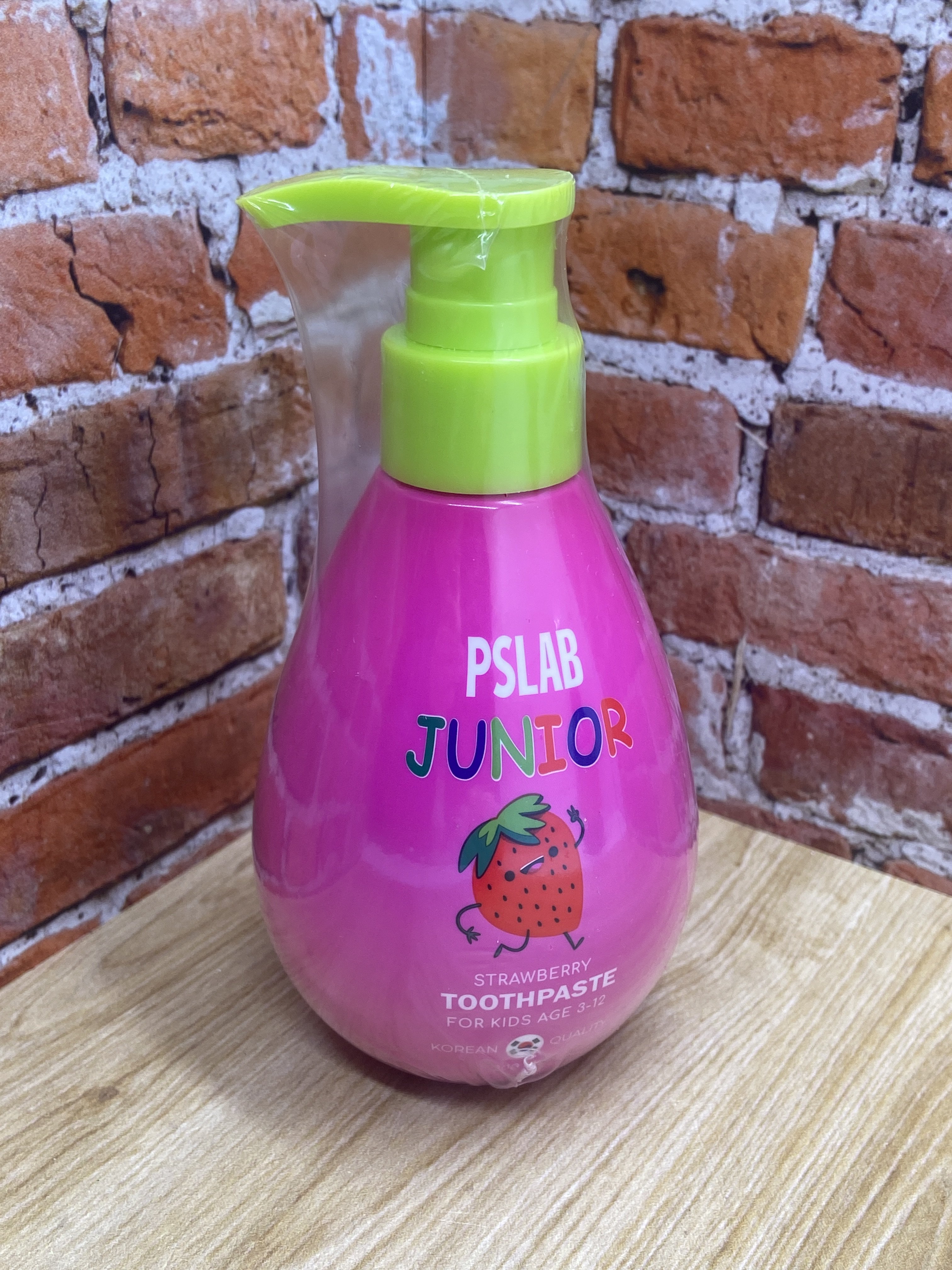 PSLAB Junior Toothpaste Strawberry Зубная паста для детей от 3 до 12 лет со вкусом клубники 200 мл