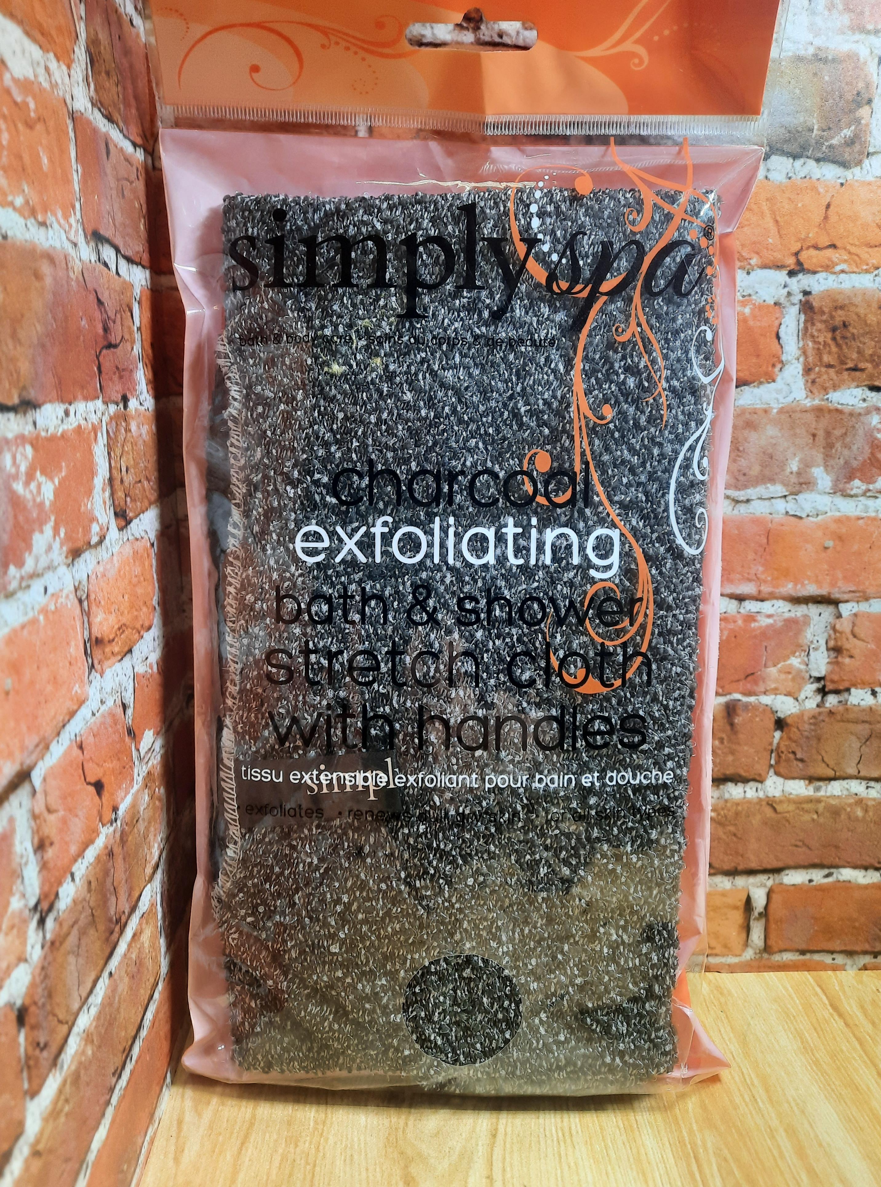 Simply Spa Мочалка стрейч с углем
