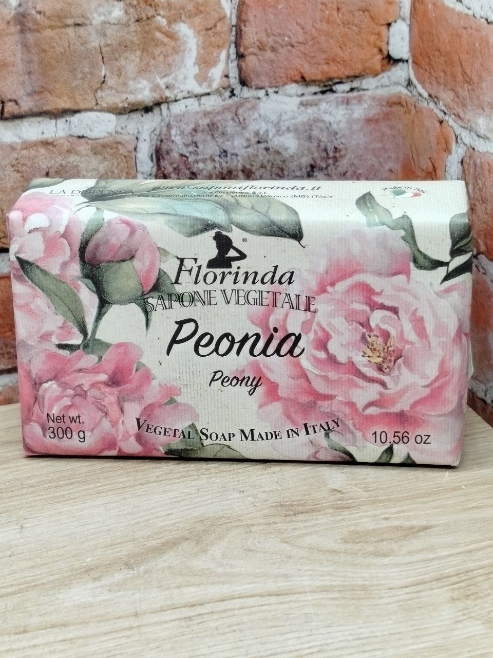 Florinda Vegetal Soap Peony Мыло натуральное на основе растительных масел Пион 300 гр