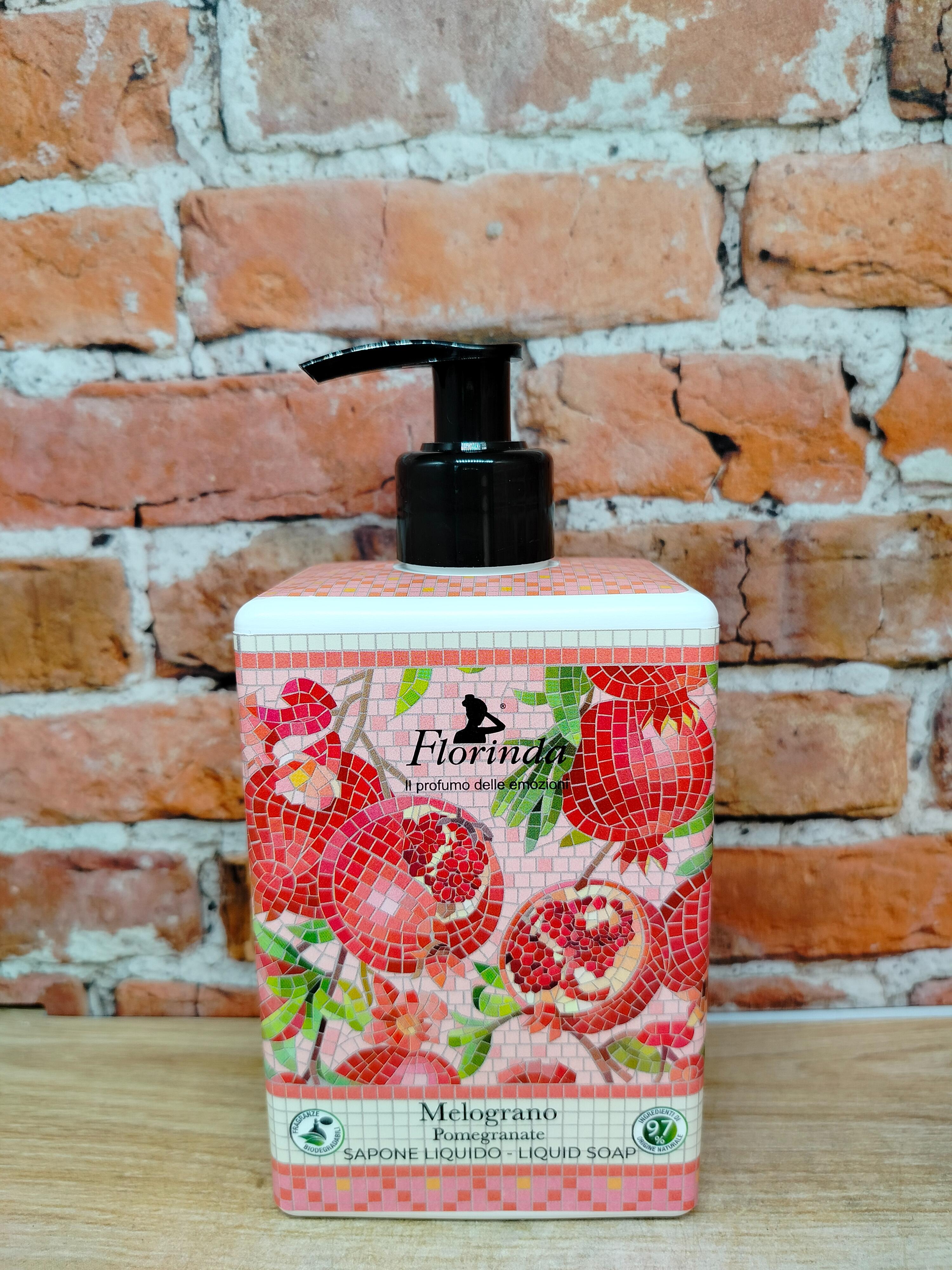 Florinda Liquid Soap Pomegranate Жидкое мыло натуральное на основе растительных масел Гранат 500 мл