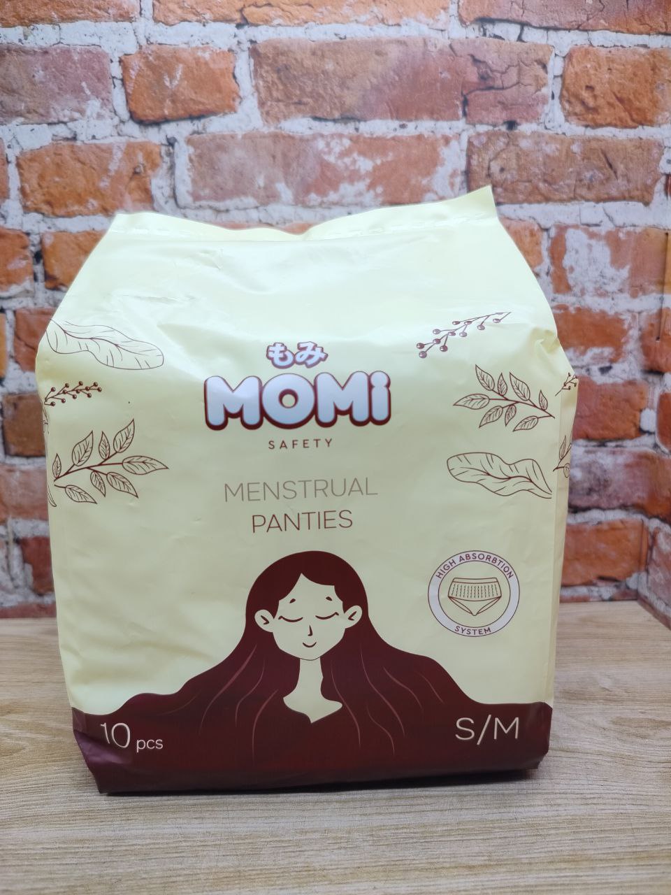 Momi Менструальные трусы одноразовые S/M 60-100 см 10 шт