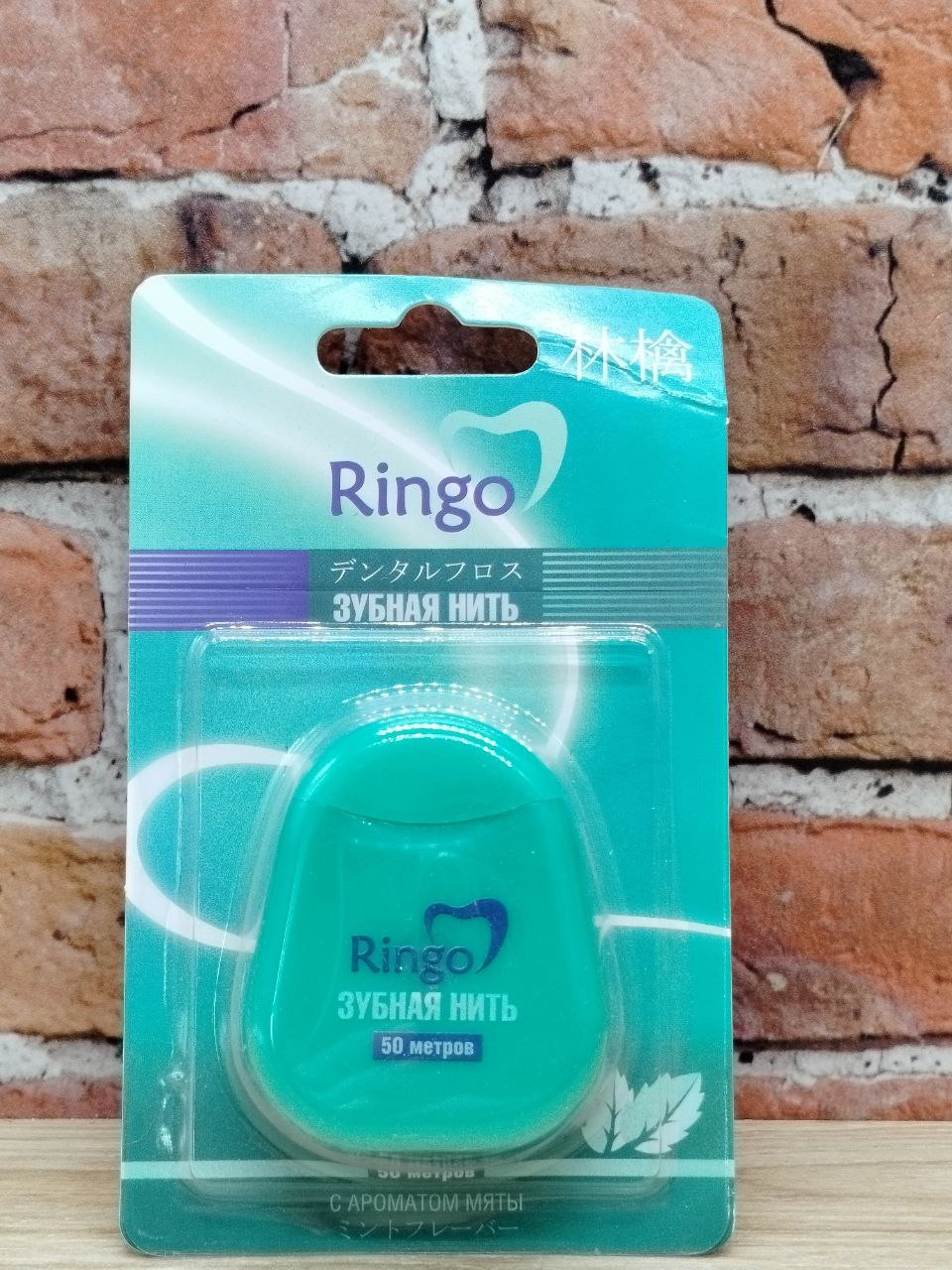 Gotaiyo Ringo Зубная нить с ароматом мяты 50 м