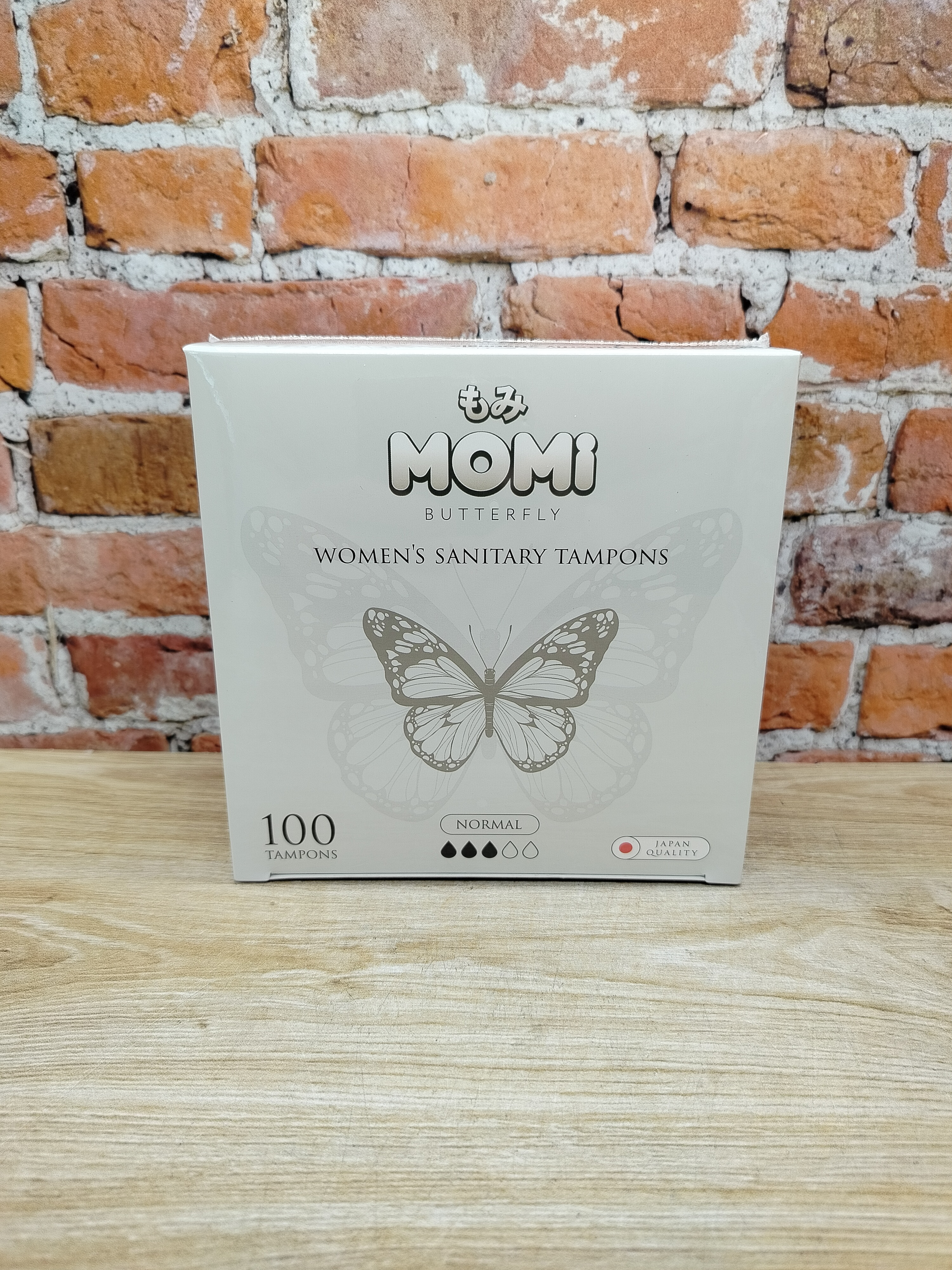 Momi Butterfly Normal Гигиенические тампоны 100 шт 3 капли