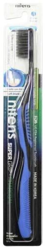 Dental Care Nitens Super Grip Nano Charcoal Зубная щетка с древесным углем и сверхтонкой двойной щетиной средней и мягкой жесткости