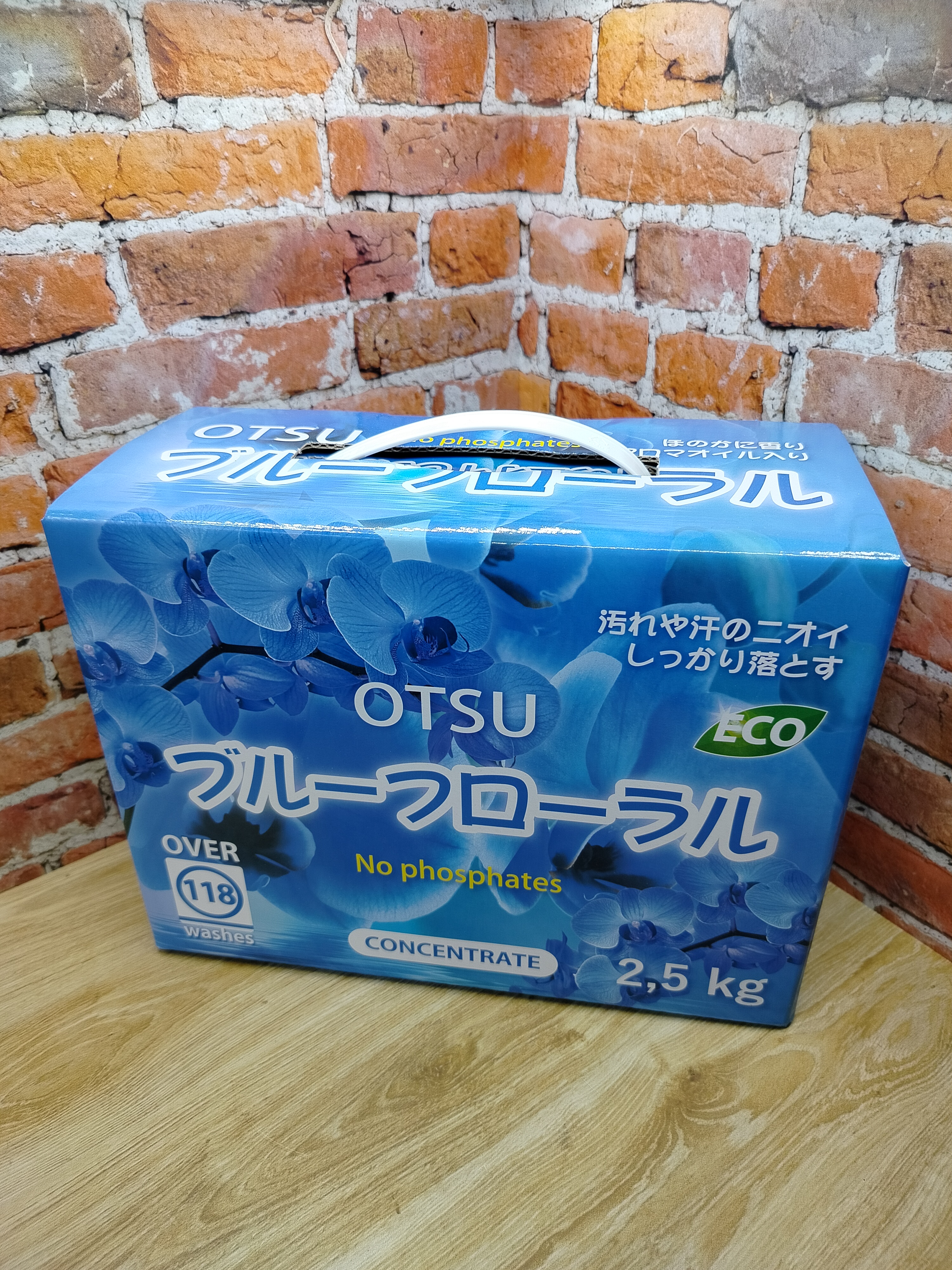 OTSU Стиральный порошок без фосфатов с силой кислорода и натуральным цветочным ароматом 2,5 кг на 118 стирок