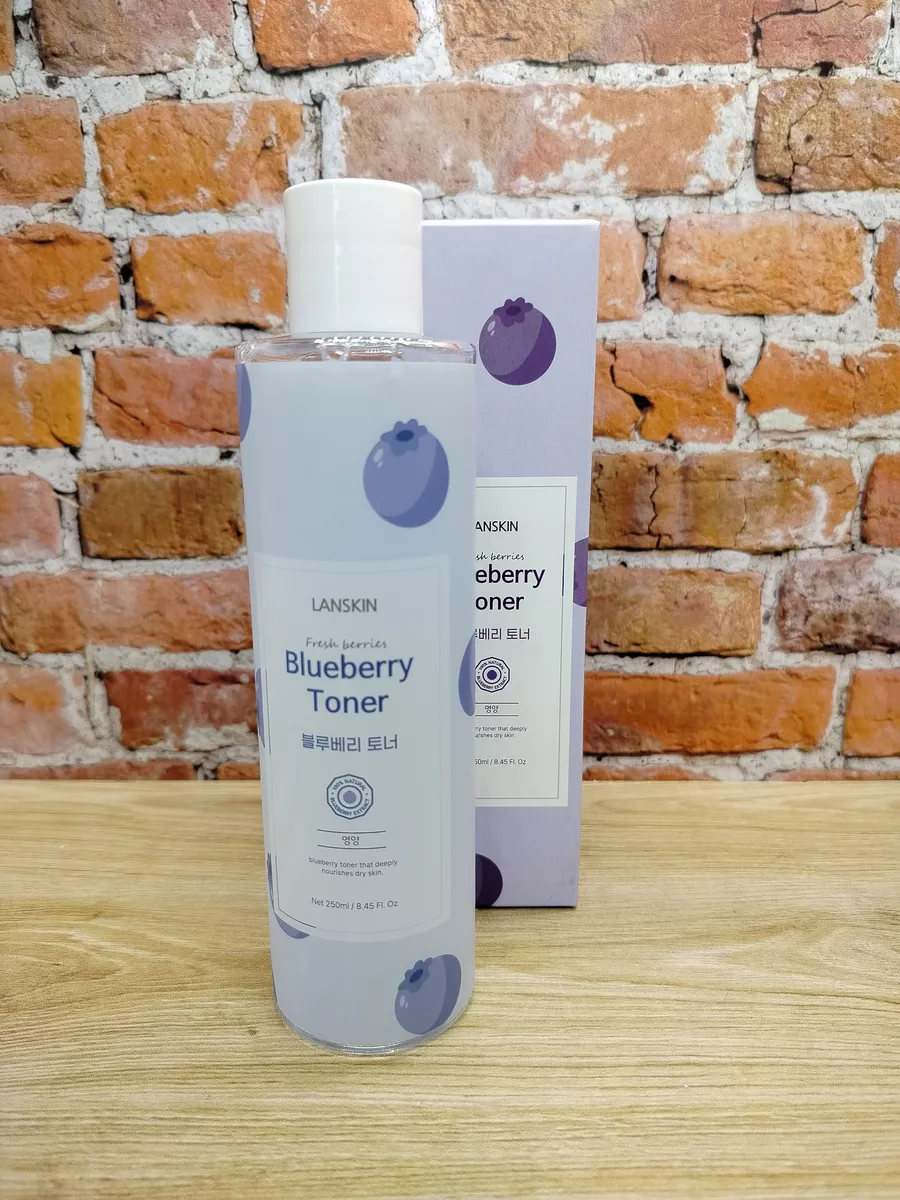 LanSkin Fresh Berries Blueberry Toner Питательный тонер для лица с голубикой 250 мл