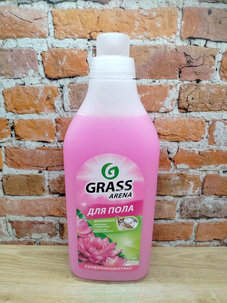 Grass Arena Для пола Цветущий лотос Моющее средство концентрированное для пола, стен и других поверхностей 1000 мл на 30 применений
