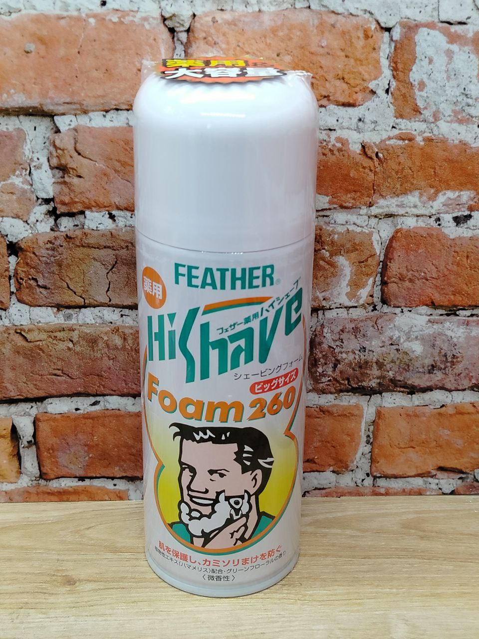 Feather HiShave Пена для бритья экстракт гамамелиса с лечебным эффектом 260 гр