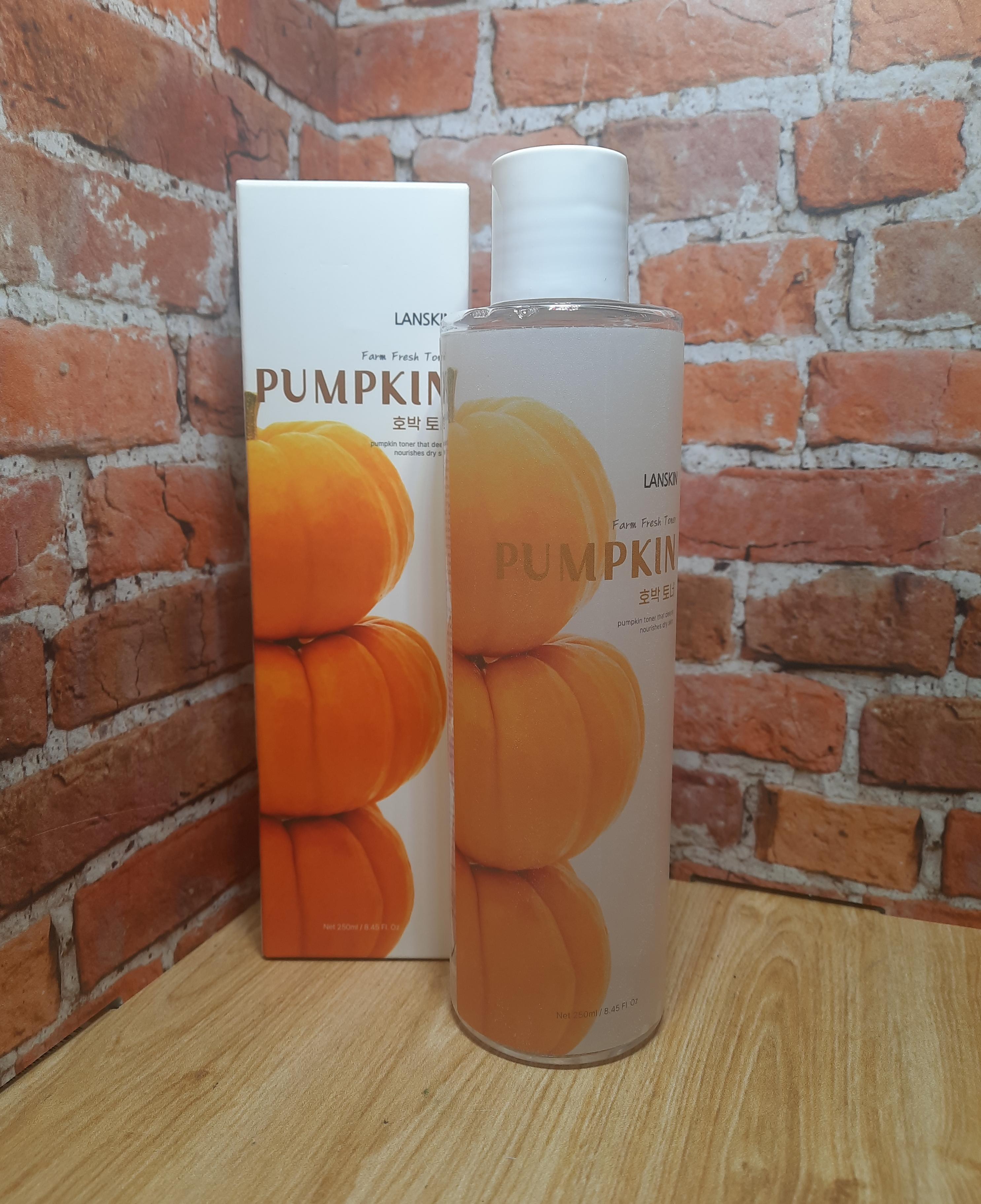LanSkin Farm Fresh Toner Pumpkin Тонизирующий тонер для лица с экстрактом тыквы 250 мл