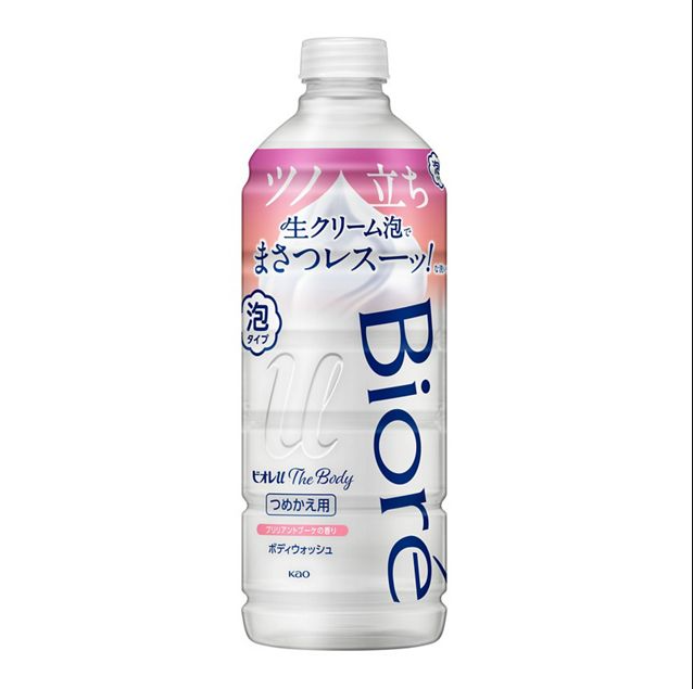 Kao Biore u The Body Foam Brilliant Bouquet Мыло-пенка для душа с цветочным ароматом 440 мл запасной блок