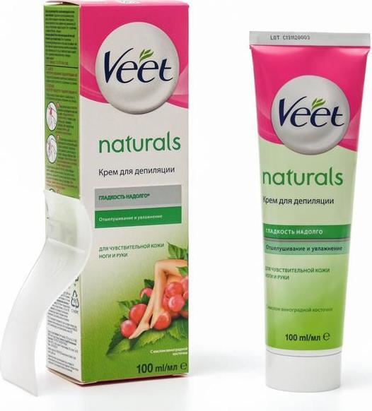 Veet Крем для депиляции для чувствительной кожи с маслом Виноградной косточки 100 мл