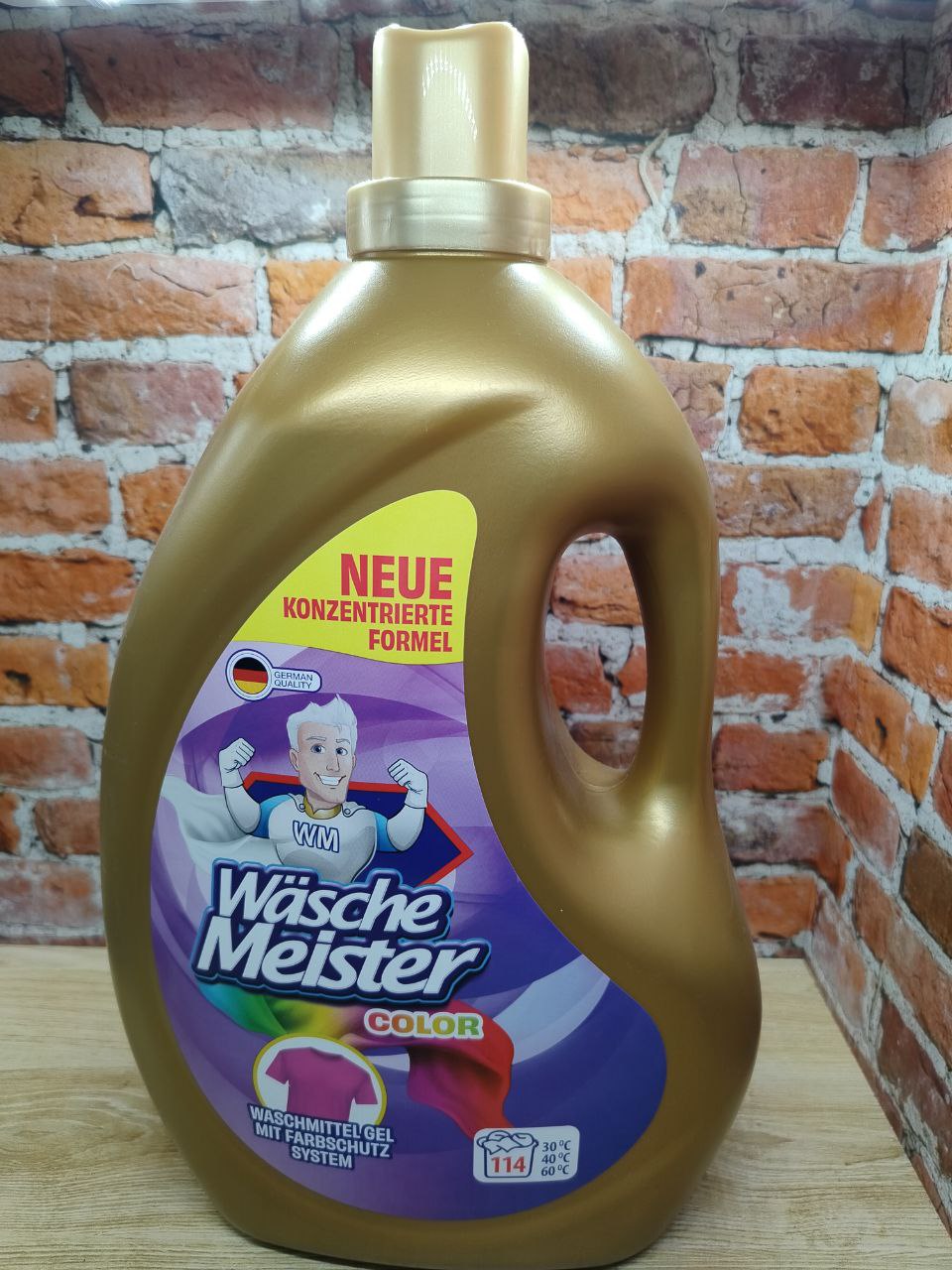 Wasche Meister Waschmitel Gel Color Гель для стирки цветного 4 л на 114 стирок