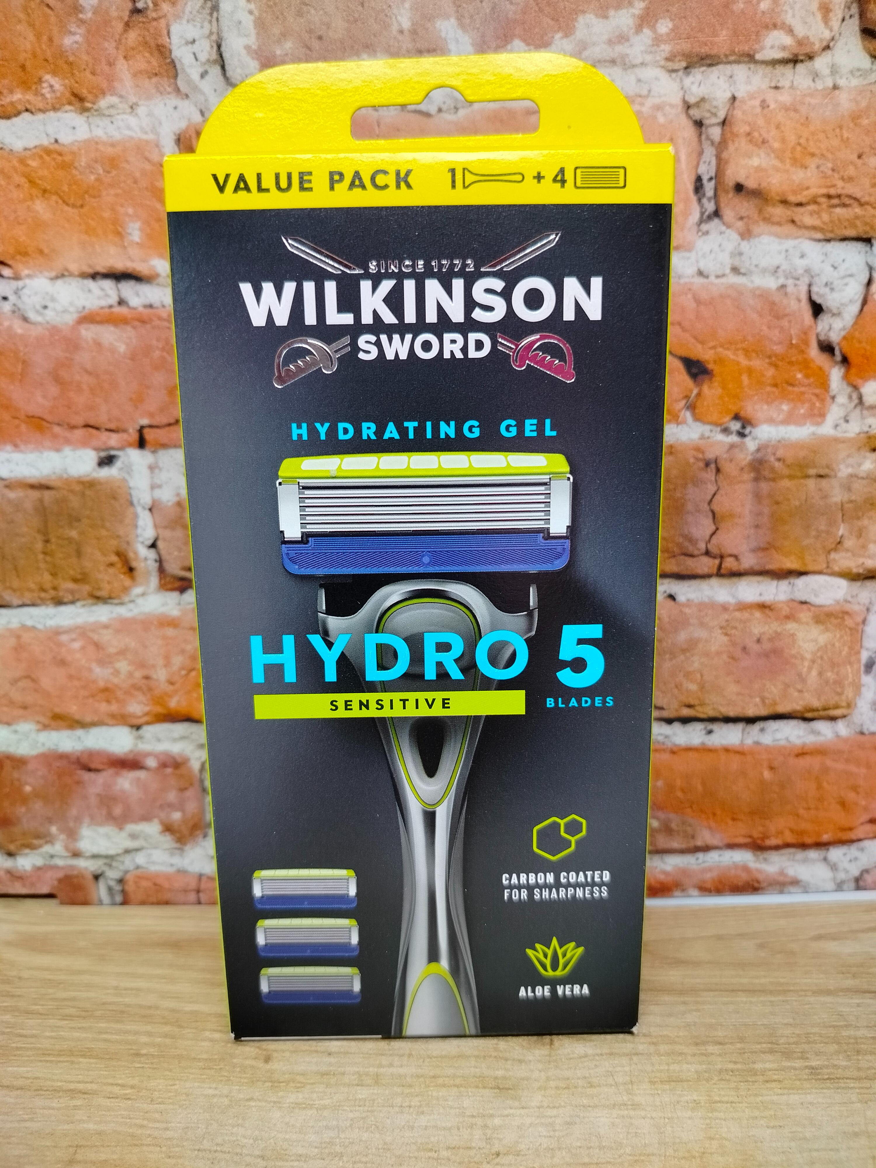 Wilkinson Sword Hydro 5 Sensitive Бритвенный станок со сменными касетами 5 лезвий + 3 кассеты