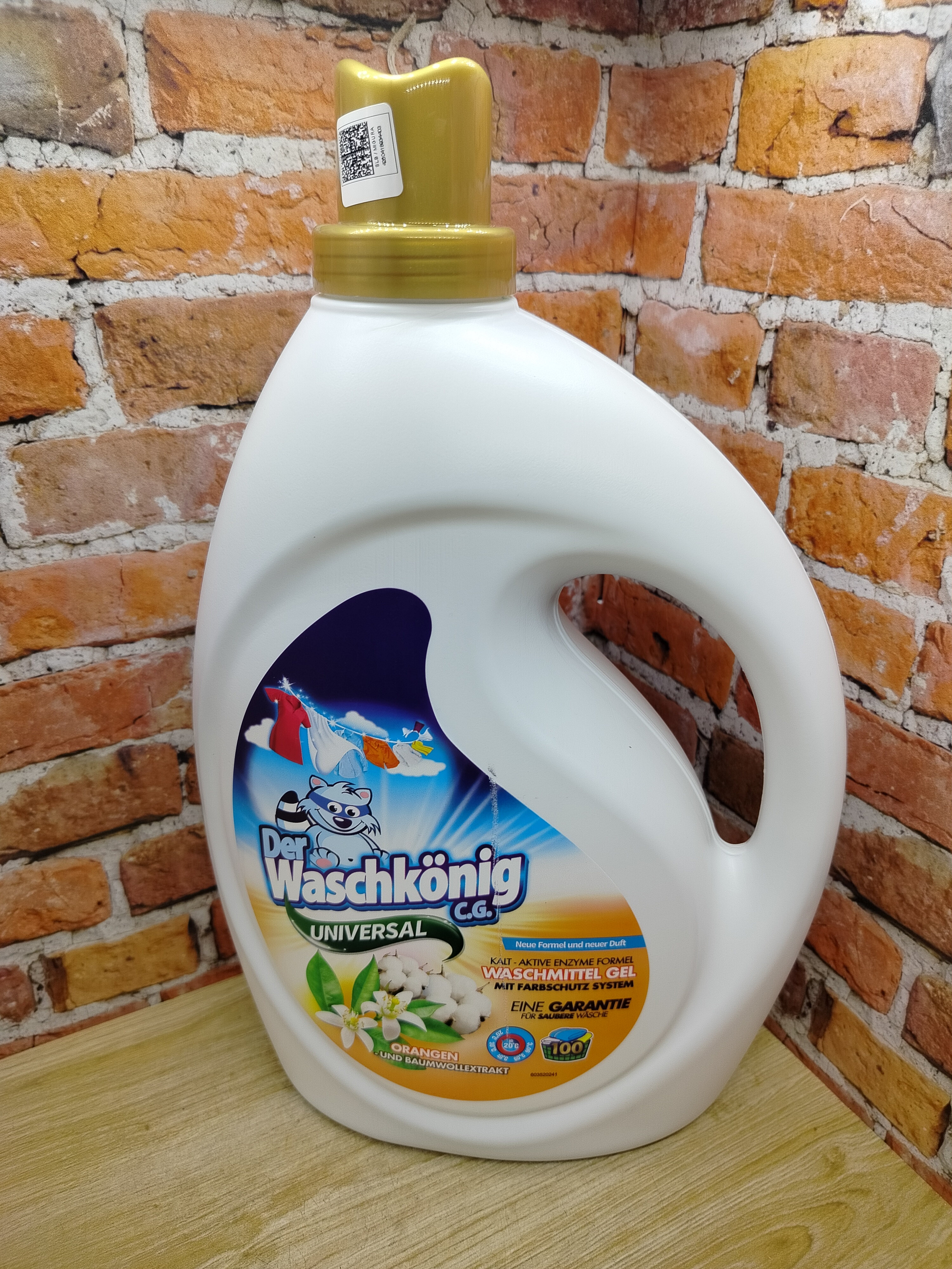 Der Waschkonig C.G. Waschmitel Gel Universal Orange Oil Гель для стирки универсальный c Апельсиновым маслом 3 л на 100 стирок