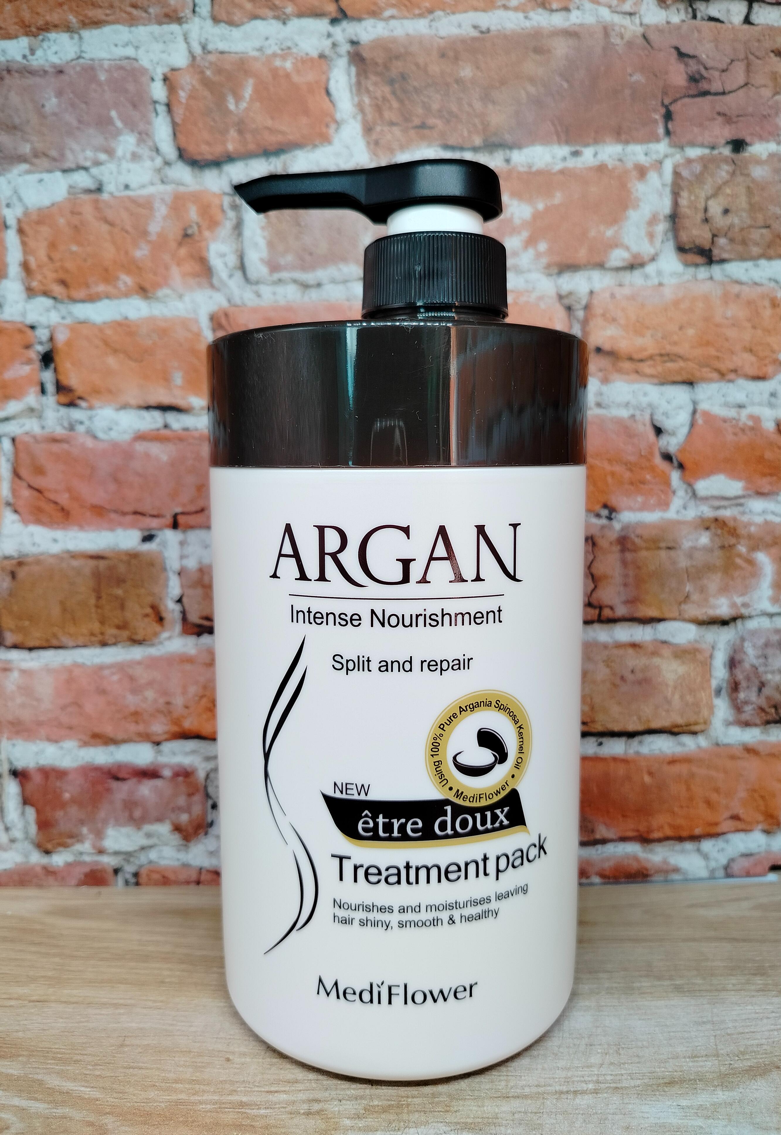 Medi Flower Etre Doux Argan Маска для волос с аргановым маслом 1000 мл