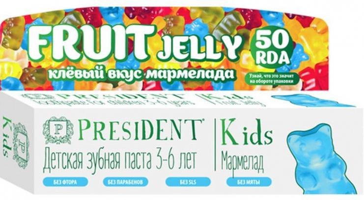 PresiDENT Kids Детская зубная паста 3-6 лет Мармелад 30 мл