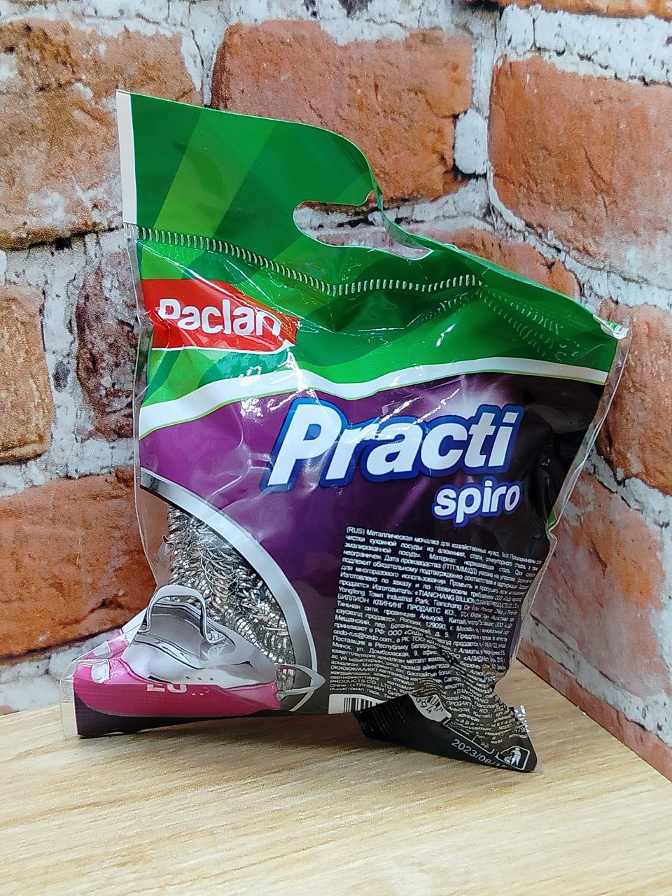 Paclan Practi Spiro Мочалка металическая для хозяйсвтенных нужд