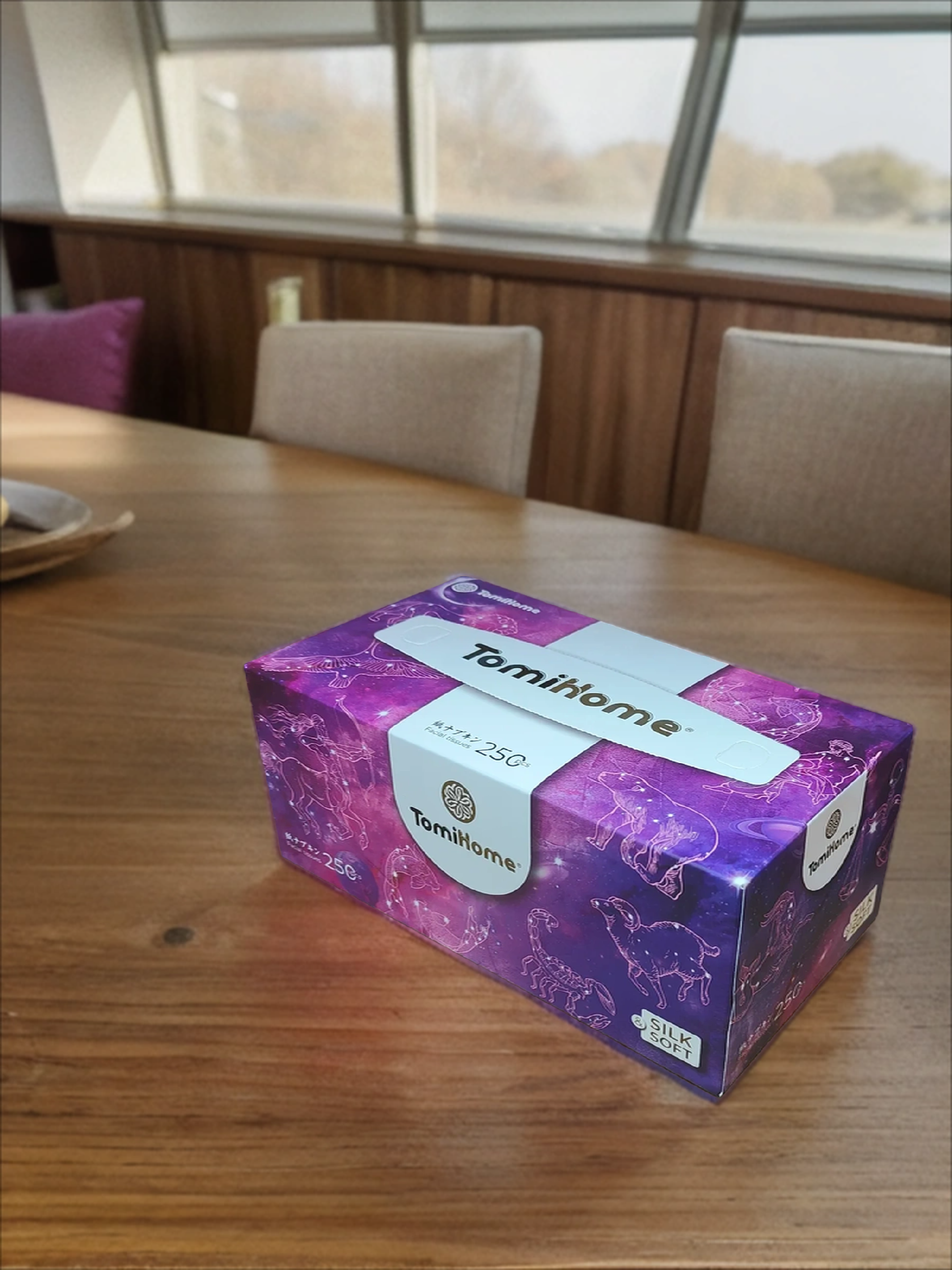 TomiHome GEO Soft & Silk Space Салфетки-выдергушки бумажные двухслойные 20*19 см 250 шт