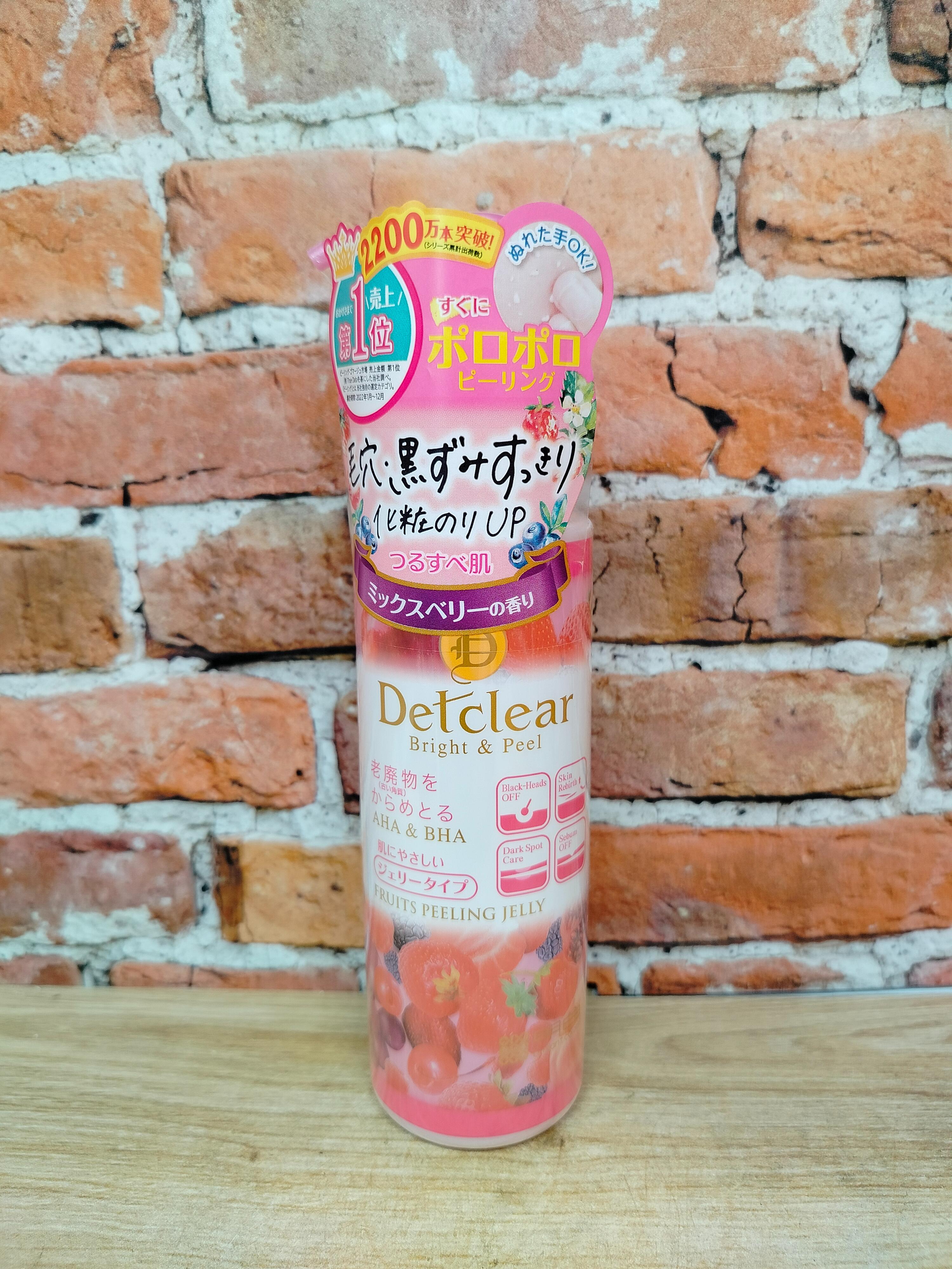 Detclear AHA&BHA Peeling Jelly Очищающий пиллинг-гель с эффектом сильного скатывания Ягоды 180 мл