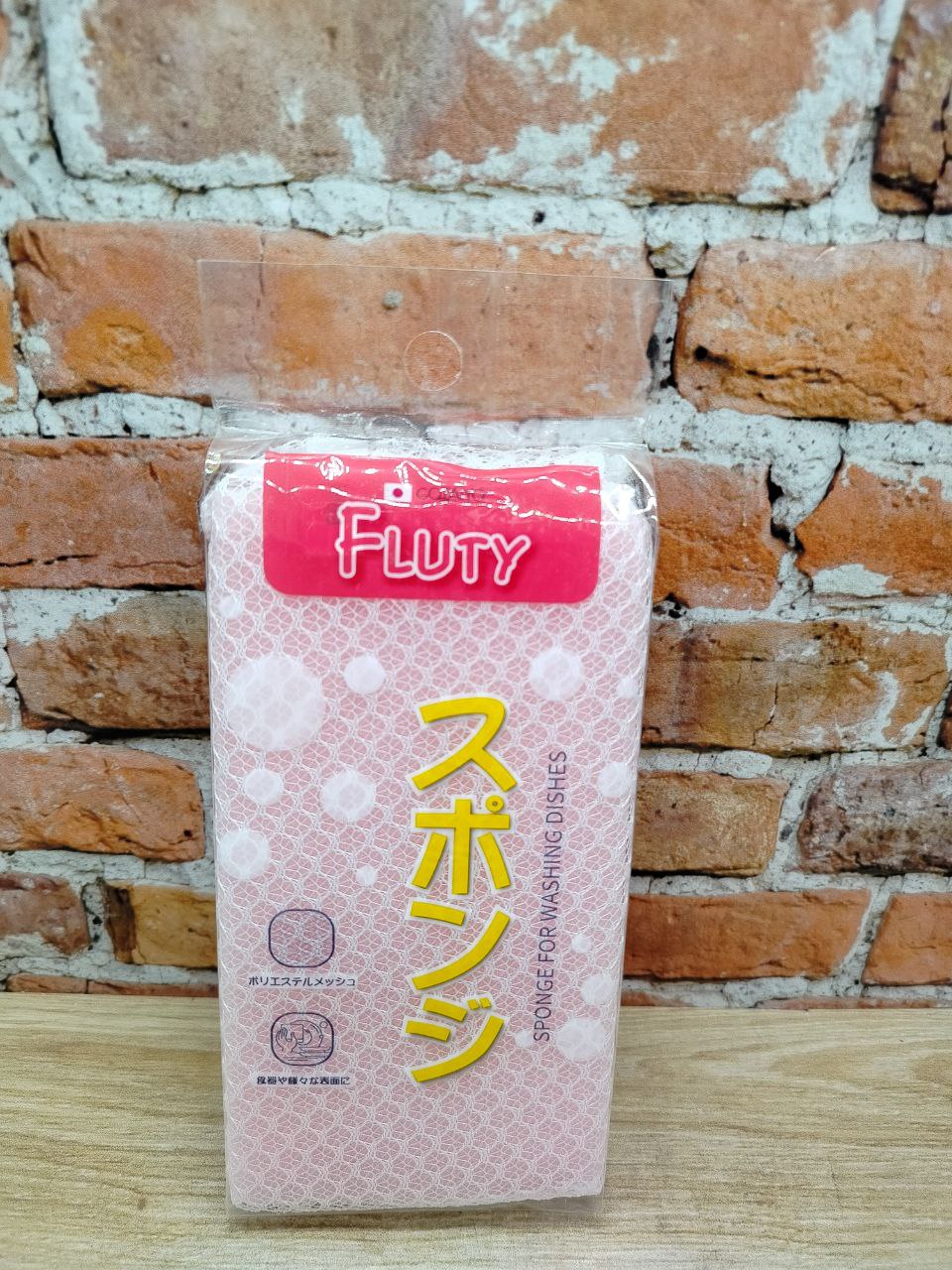 Gotaiyo Fluty Губка для мытья посуды в сеточке, 1шт цвет в ассортименте