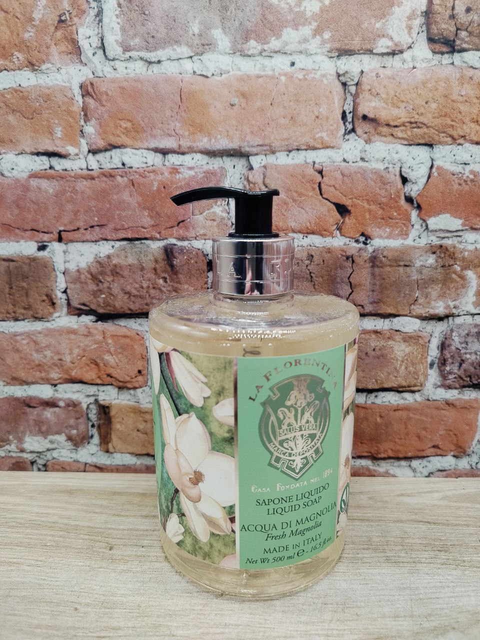 La Florentina Liquid Soap Fresh Magnolia Жидкое мыло с оливковым маслом и экстрактом магнолии 500 мл