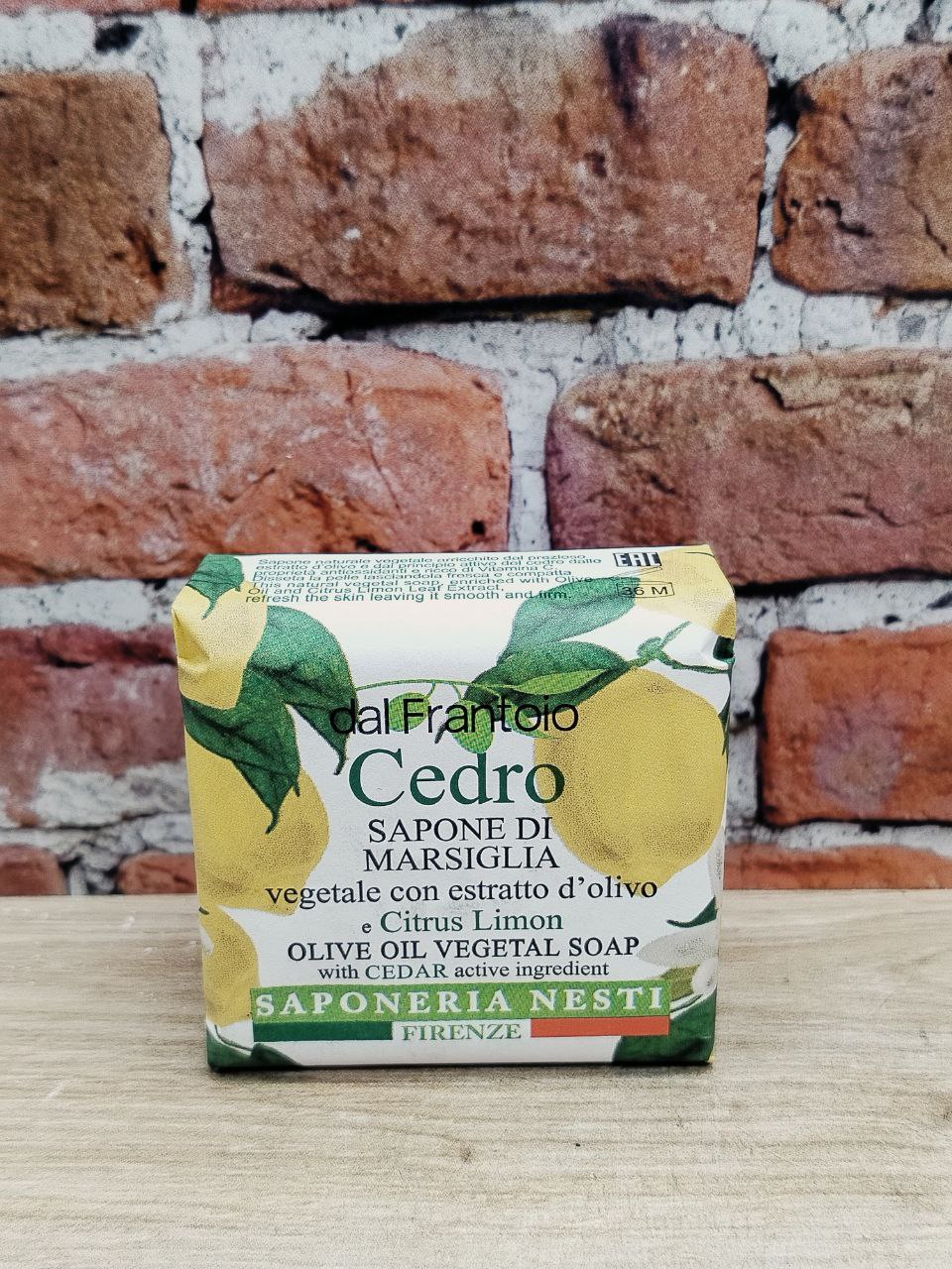 Nesti Dante Dal Frantoio Мыло туалетное твердое Cedro/ Цедра лимона 100г