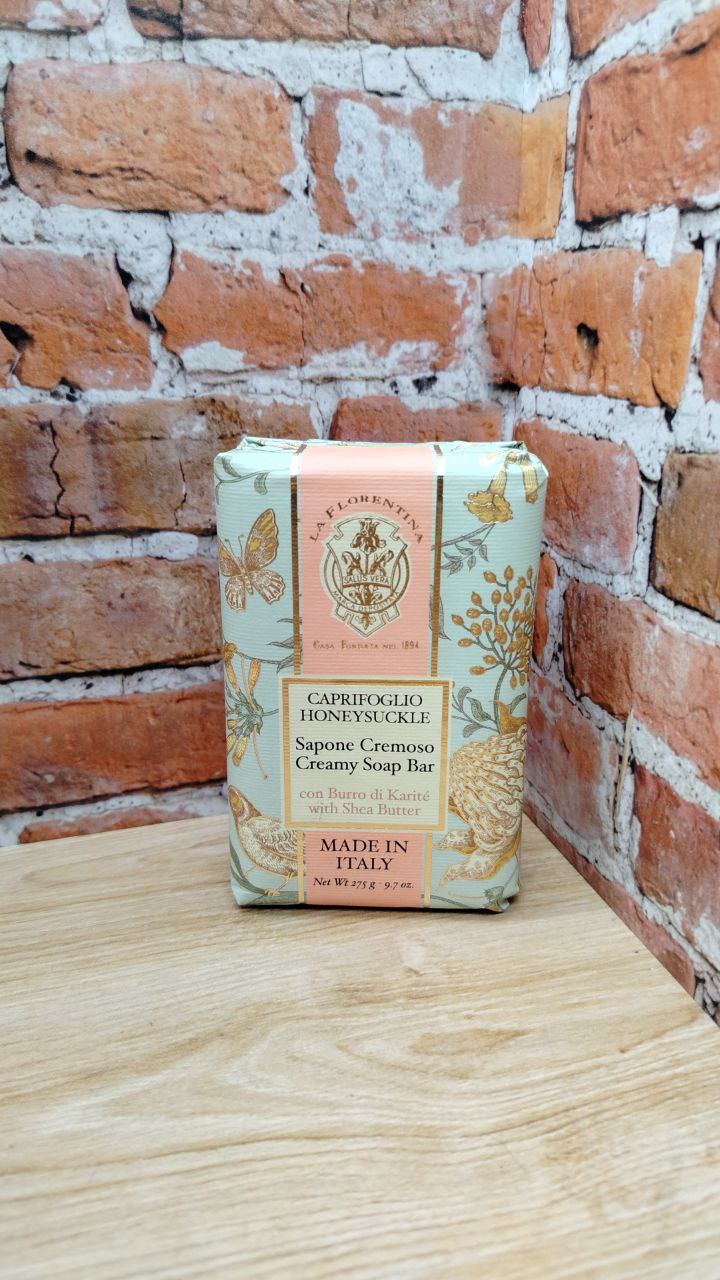 La Florentina Creamy Bar Soap Honeysuckle Крем-мыло для тела с маслом ши и экстрактом Жимолости 275 гр