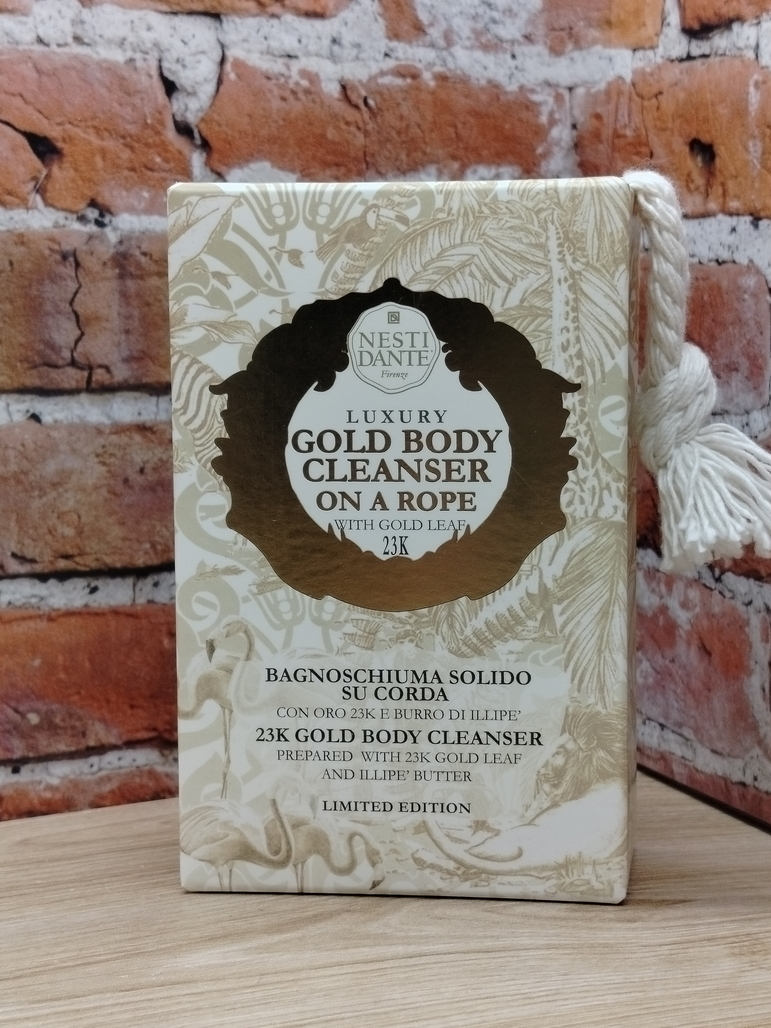 Nesti Dante Luxury Gold Body Cleanser Soap Rope Мыло очищающее для тела золотое на веревке 150 гр