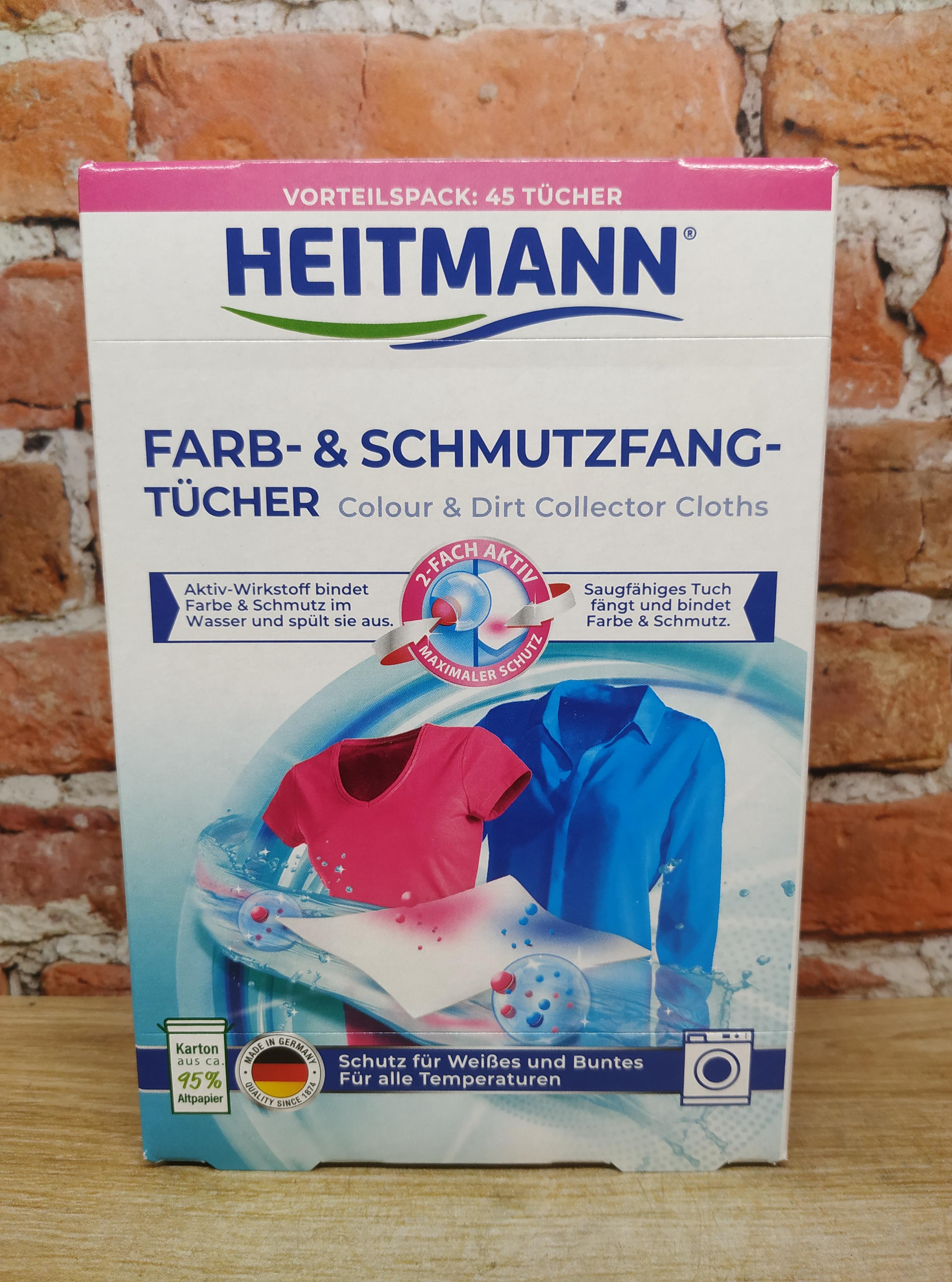 Heitmann Салфетки для предотвращения случайной окраски тканей при машинной стирке 45 шт