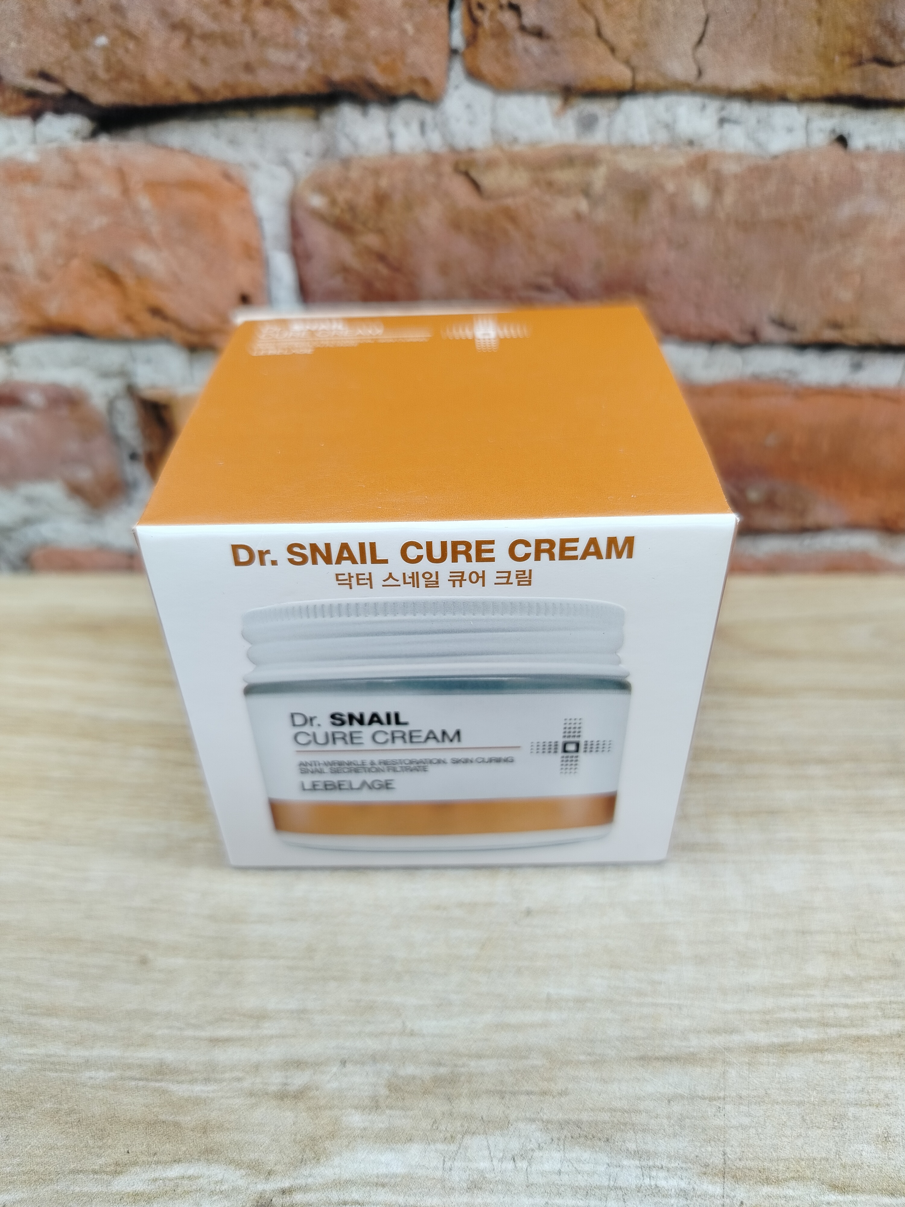 Lebelage Cure Cream Dr. Snail Крем для лица восстанавливающий с муцином улитки 70 мл