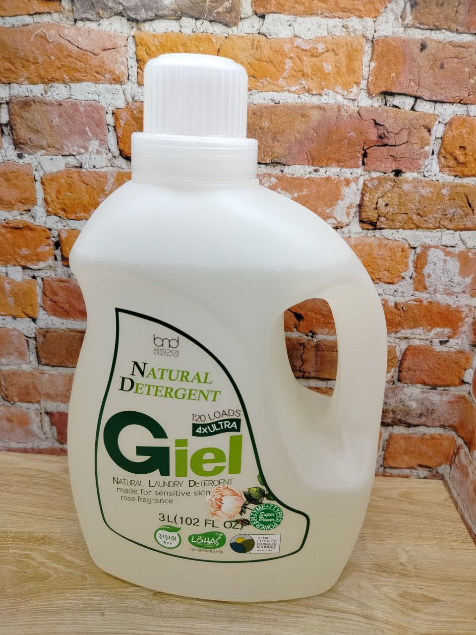 B&D GIEL Super Power Rose Эко гель для стирки концентрированный для чувствительной кожи с ароматом розы 3 л на 120 стирок