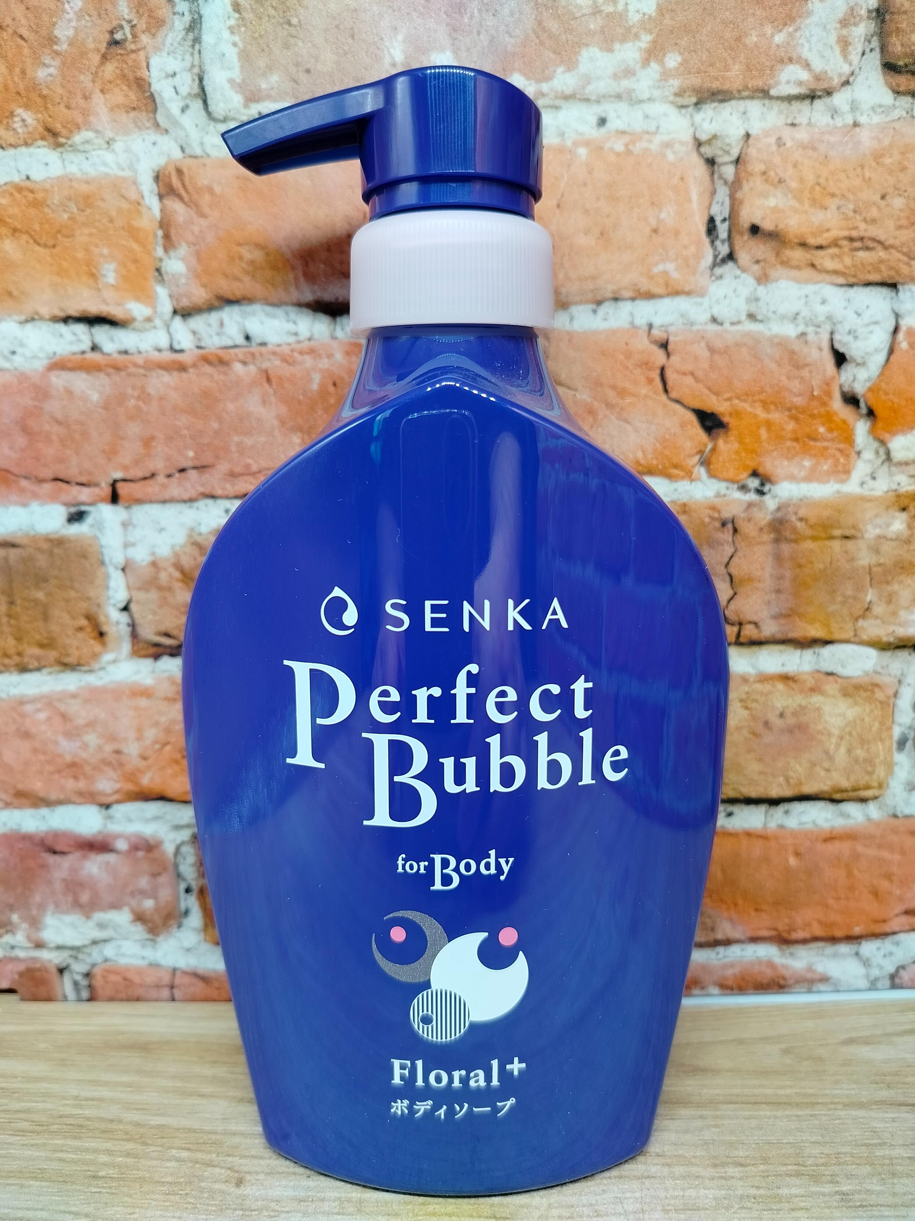 Fine Today Senka Perfect Bubble Дезодорирующий гель для душа с эффектом увлажнения с гиалуроновой кислотой с цветочным ароматом 500 мл