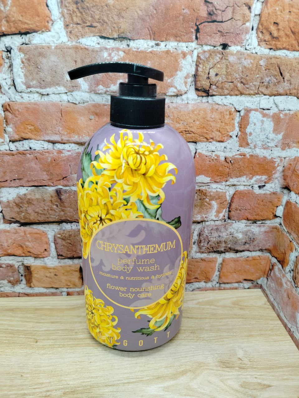Jigott Perfume Body Wash Chrysanthemum Гель для душа парфюмированный Хризантема 750 мл