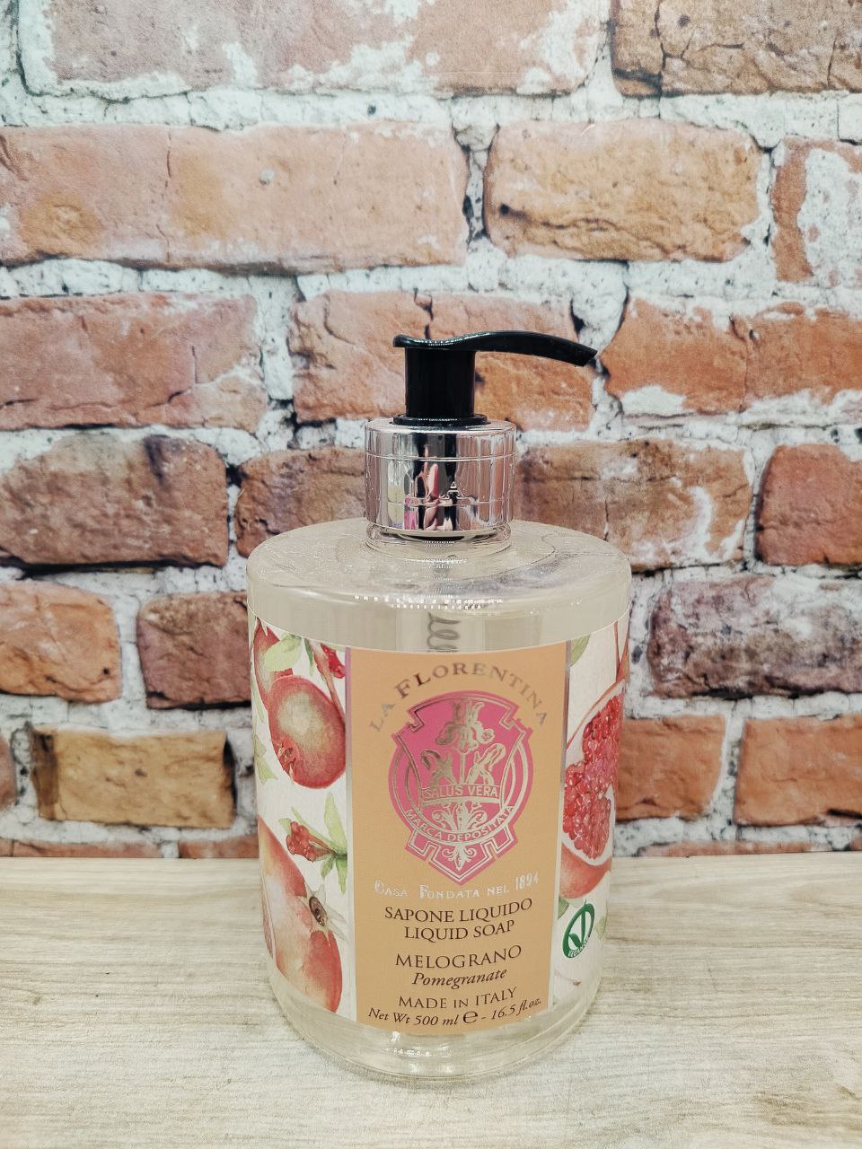 La Florentina Liquid Soap Pomegranate Жидкое мыло с оливковым маслом и экстрактом граната 500 мл