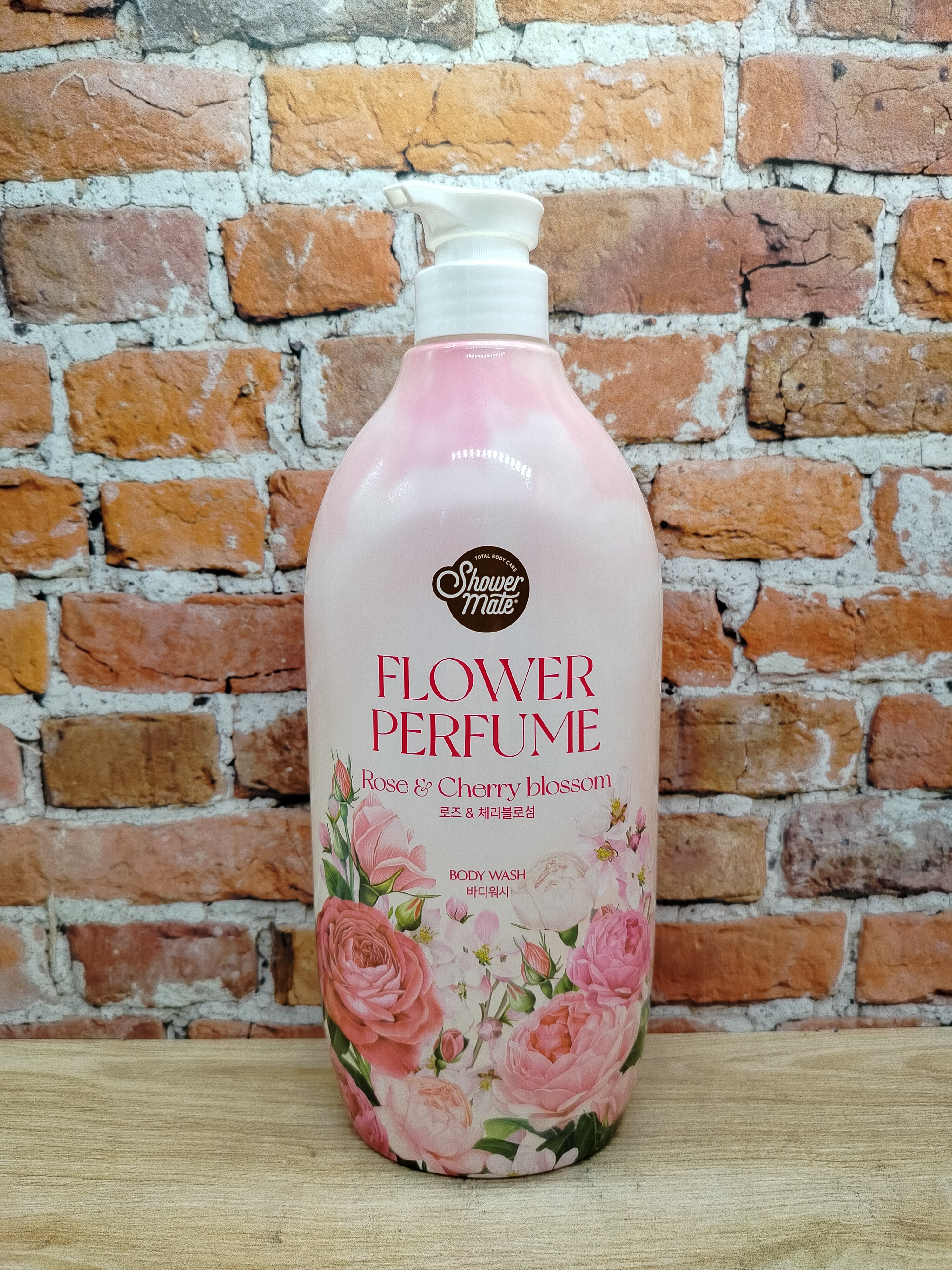 Aekyung Shower Mate Flower Perfume Pink Flower Гель для душа Роза 900 гр