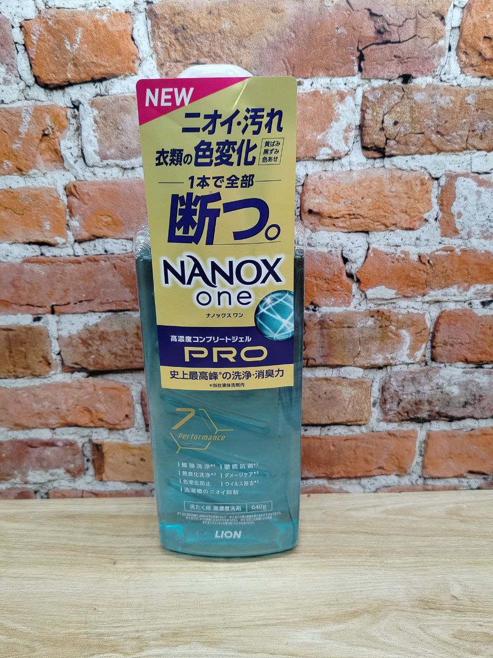 Lion Nanox One Pro 7 Perfomance Жидкое средство для стирки белья антибактериальное 640 гр 64 стирки