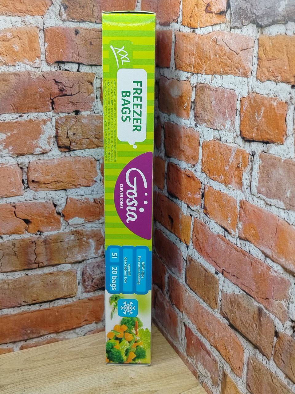 Gosia Пакеты для заморозки продуктов XXL 30*40 см 5л 20 шт