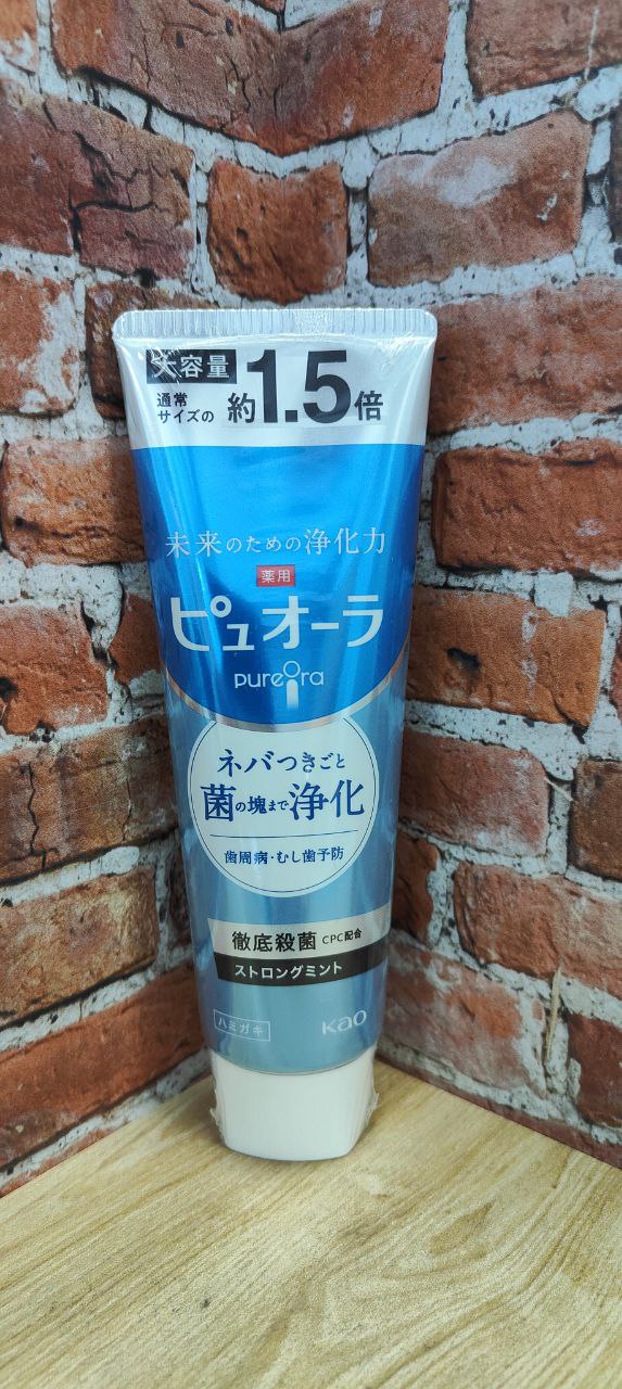 Kao Pure Ora Зубная паста комплесного действия Охлаждающая мята 170 гр