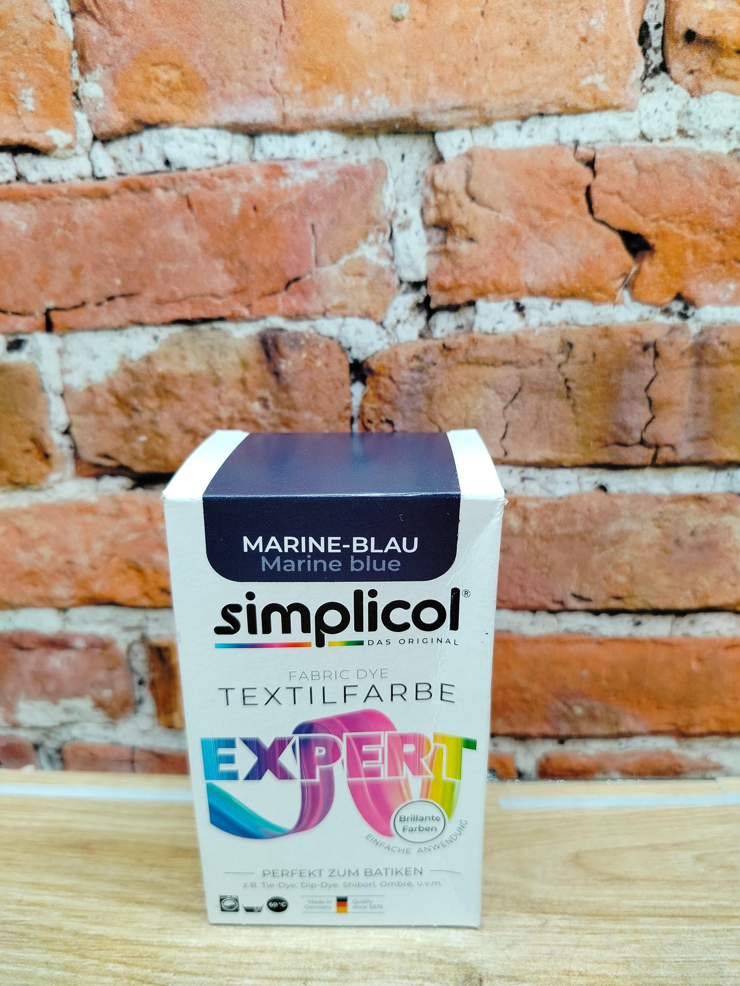 Simplicol Expert Краска текстильная для одежды и тканей из шерсти и шелка Темно-синего цвета 150 гр