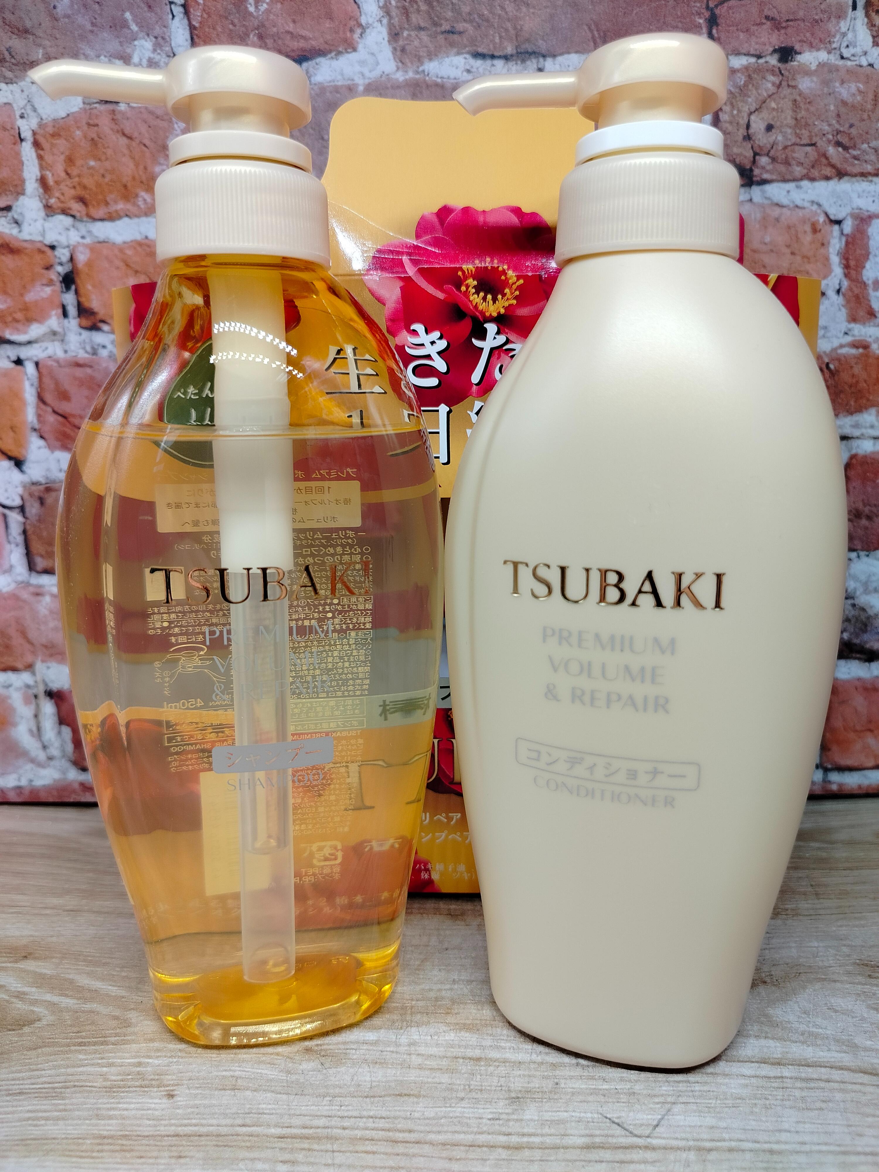 Fine Today Tsubaki Premium Volume & Repair Set Набор для придания объема и восстановления волос Шампунь 450 мл + Кондиционер 450 мл