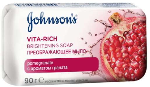 Johnson's Vita-Rich Мыло преображающее с экстрактом Граната 90 гр