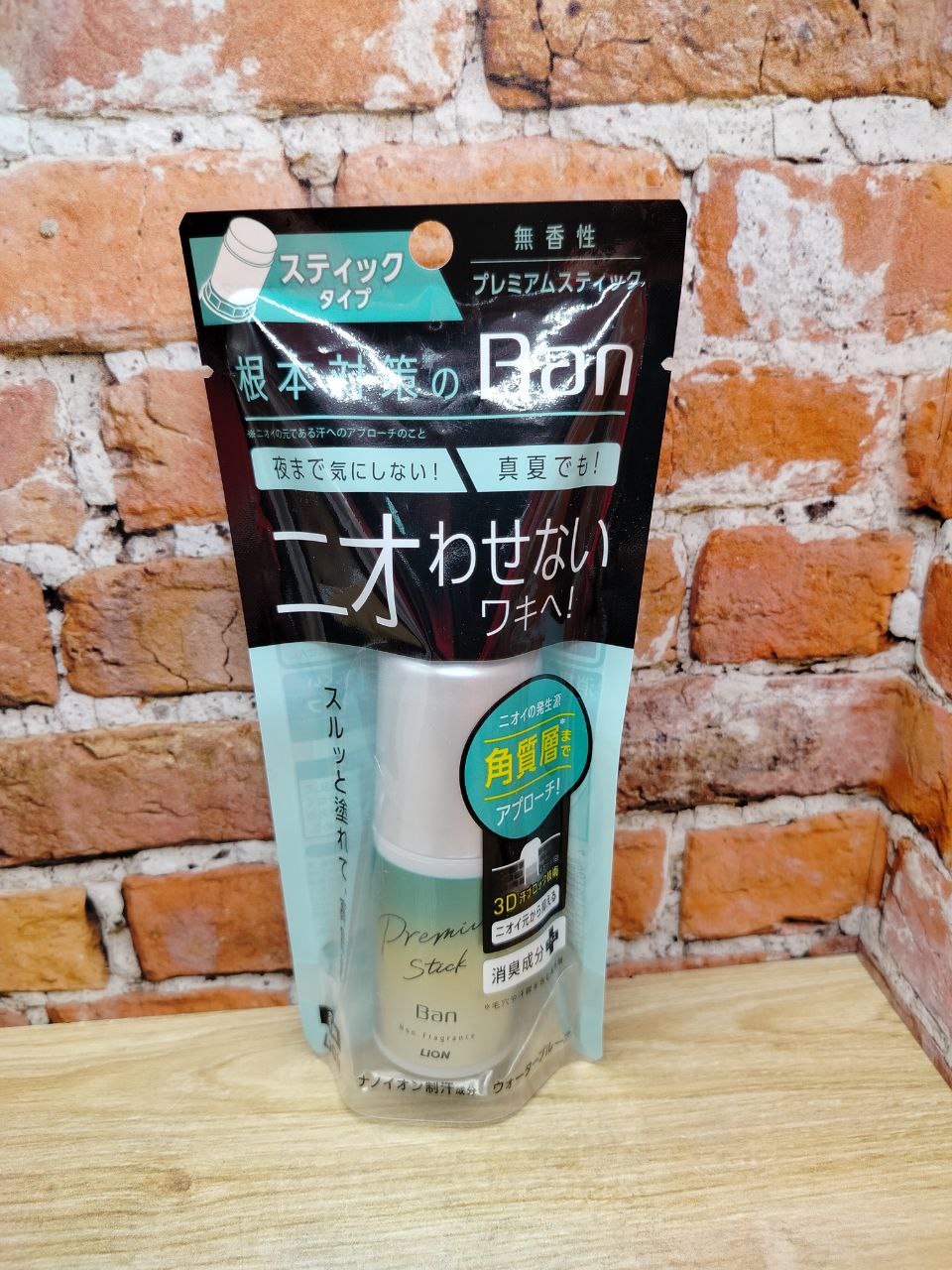 Lion Ban Premium Stick Non Fragrance Дезодорант-антиперсперант твердый ионный блокирующий потоотделение Без запаха 20 гр