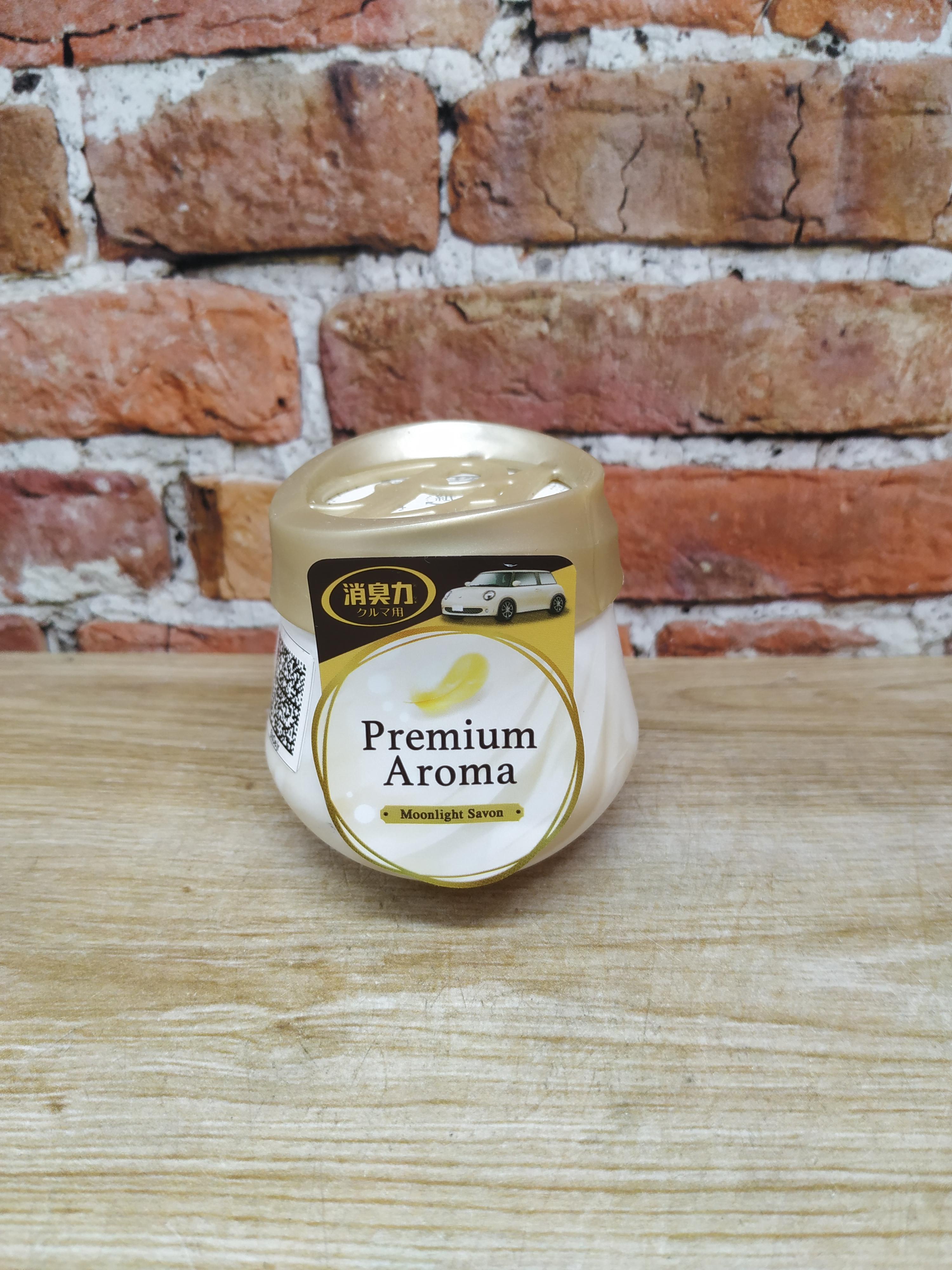 ST Shoushuuriki Premium Aroma Auto Гелевый освежителя воздуха для салона автомобиля Лунное мыло 90 гр