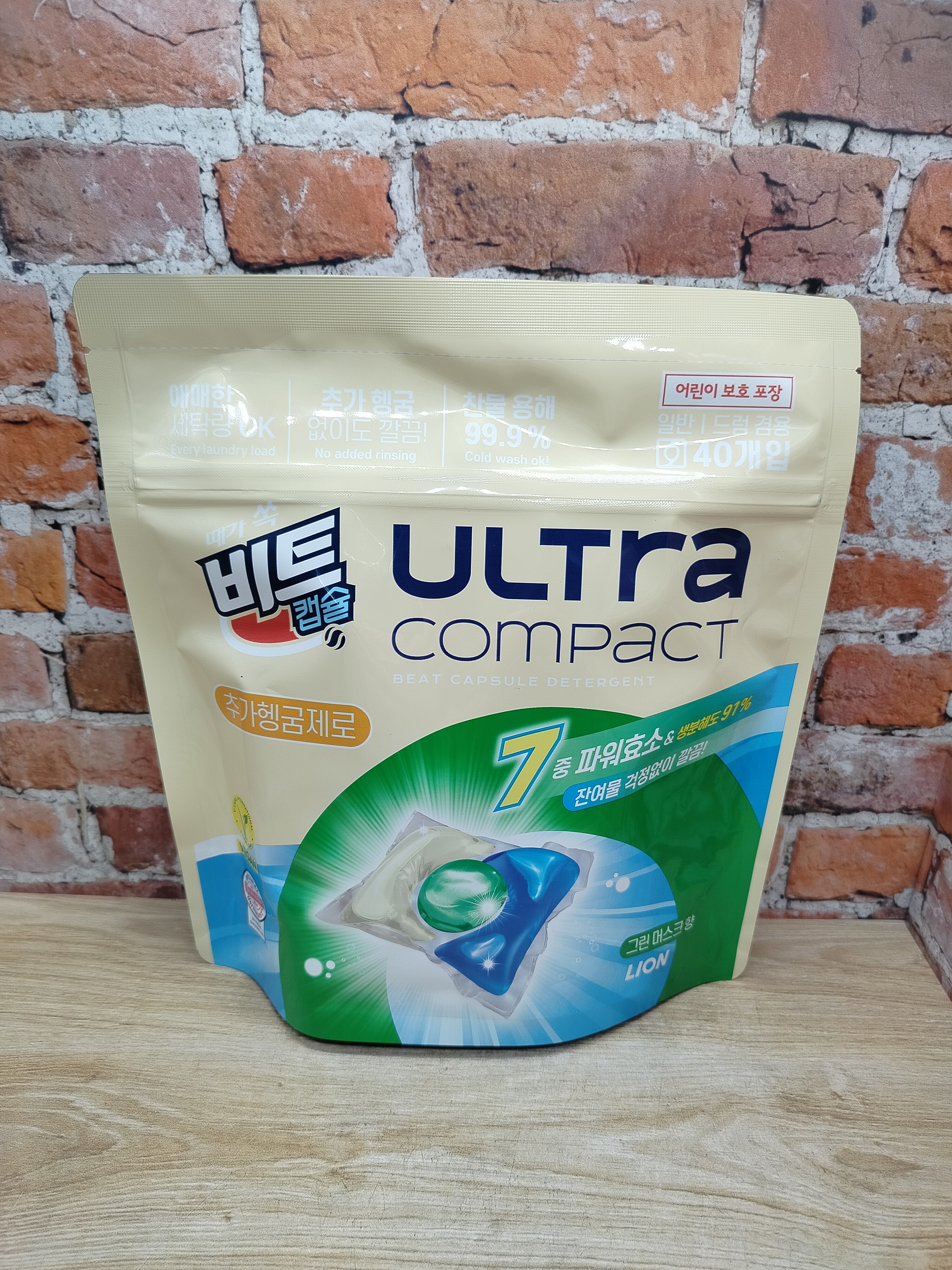 Lion Ultra Compact Капсулы для стирки Лесные травы 40 шт 320 гр