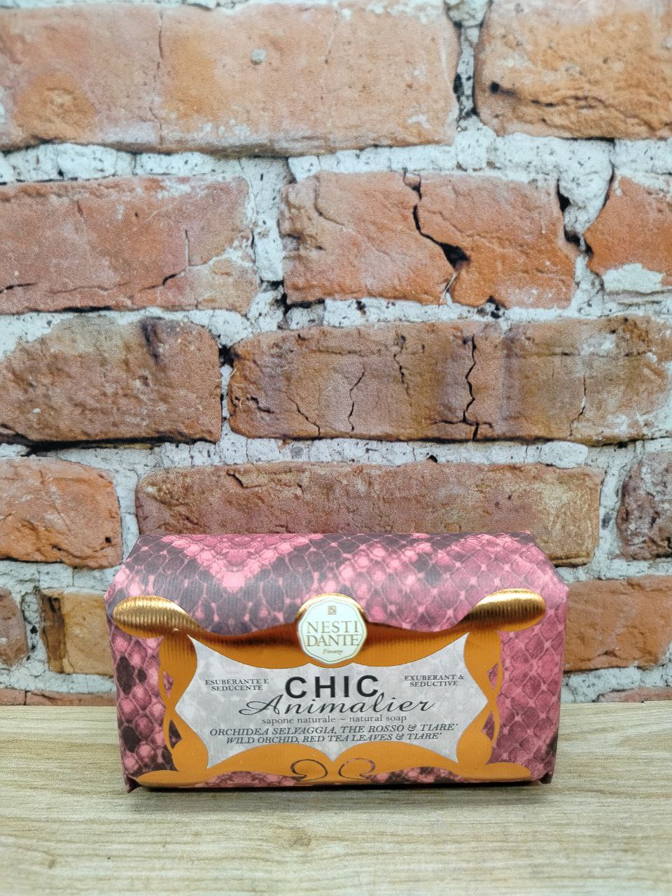 Nesti Dante Chic Animalier Red Soap Мыло натуральное Шикарное розовое 250 гр